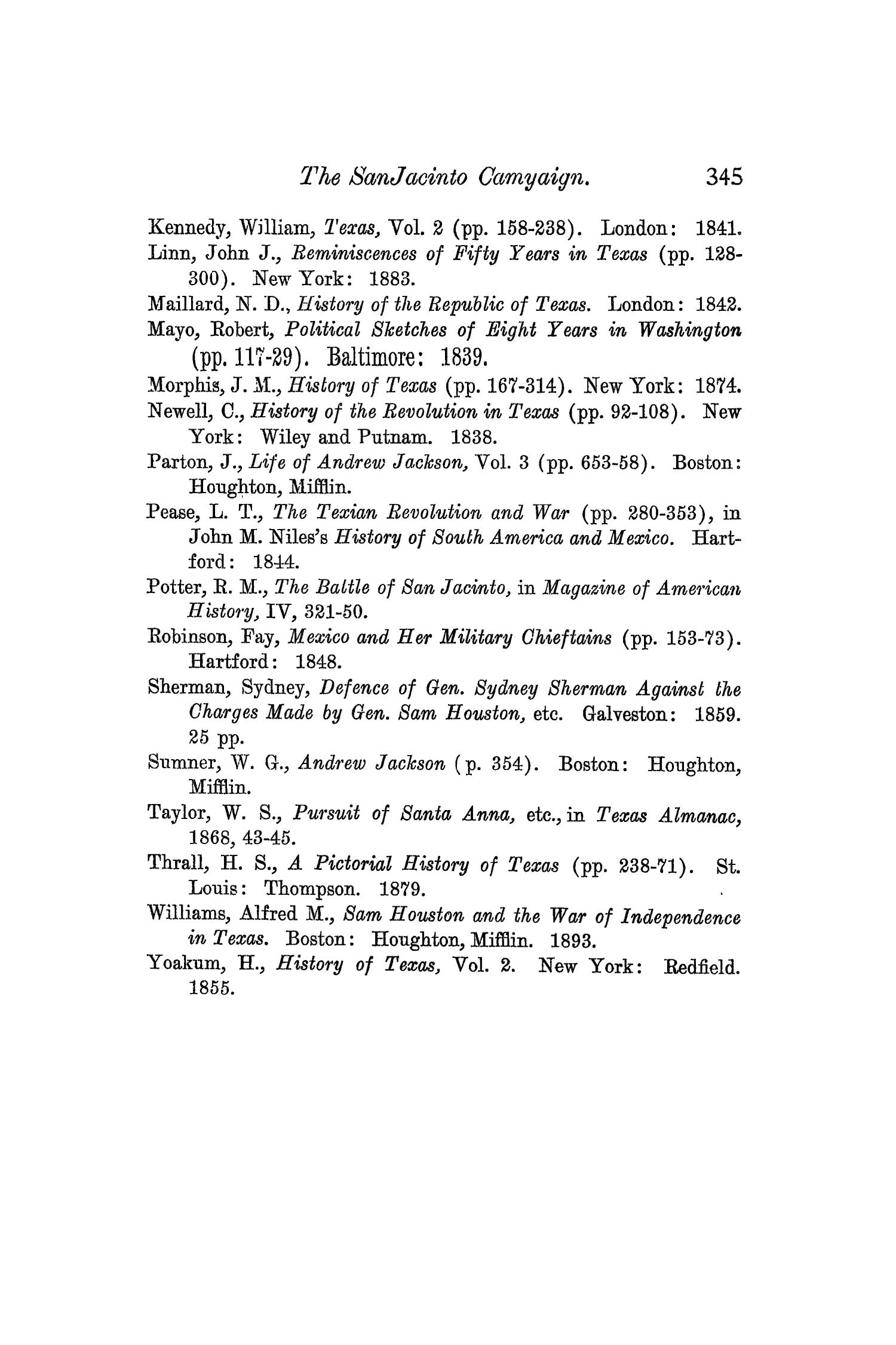 The Quarterly of the Texas State Historical Association, Volume 4, July 1900 - April, 1901
                                                
                                                    345
                                                