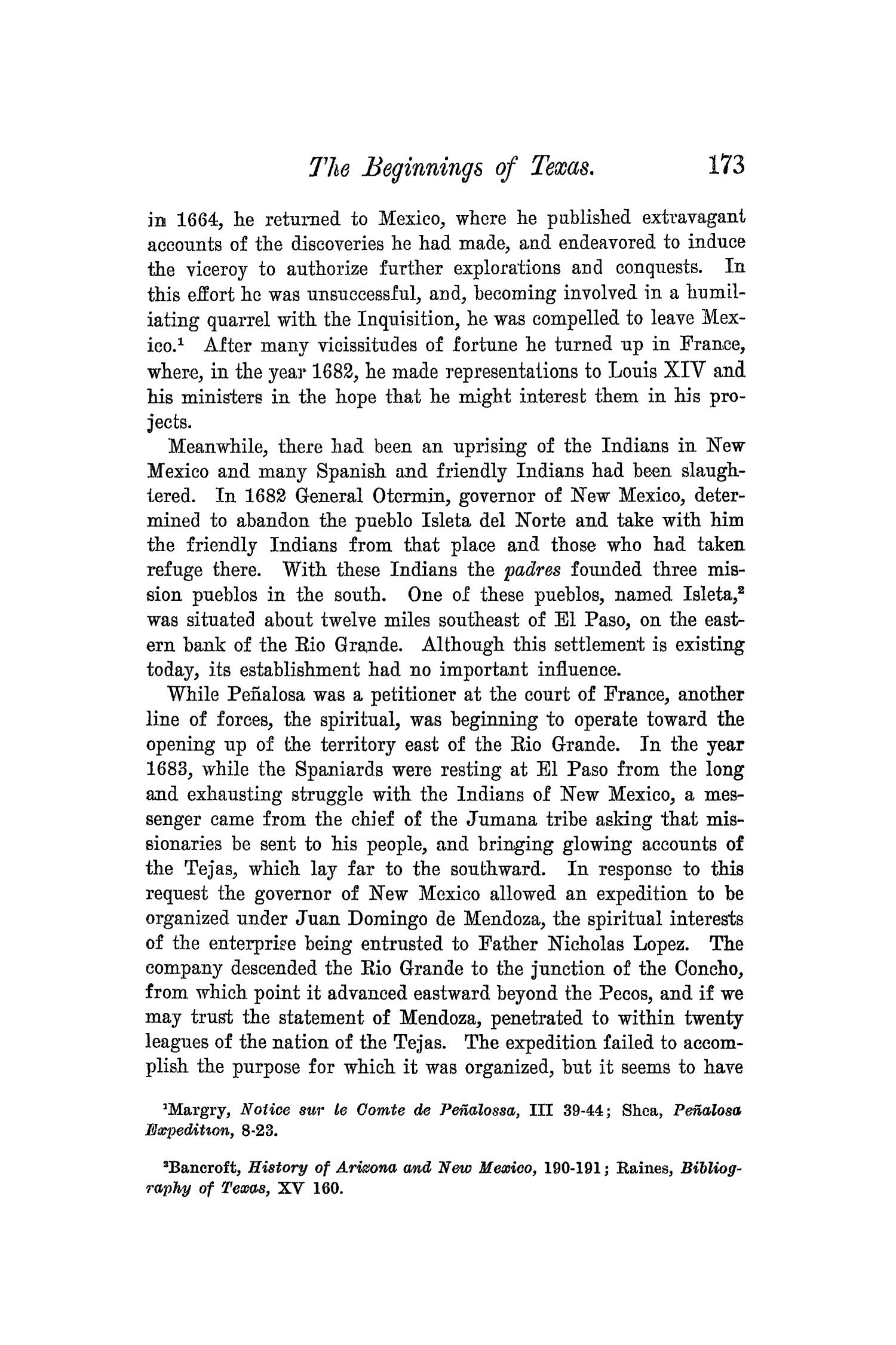 The Quarterly of the Texas State Historical Association, Volume 5, July 1901 - April, 1902
                                                
                                                    173
                                                