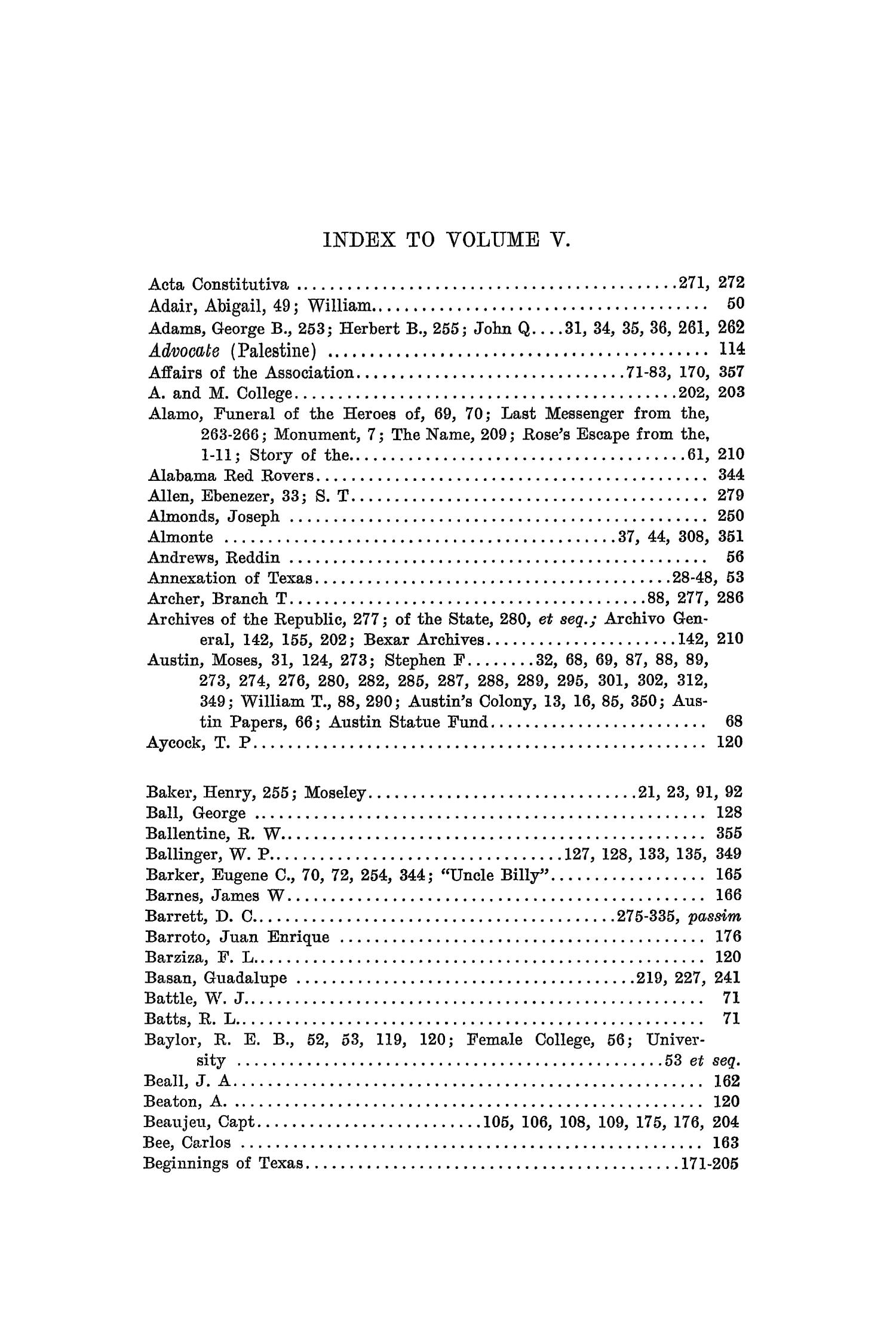 The Quarterly of the Texas State Historical Association, Volume 5, July 1901 - April, 1902
                                                
                                                    359
                                                