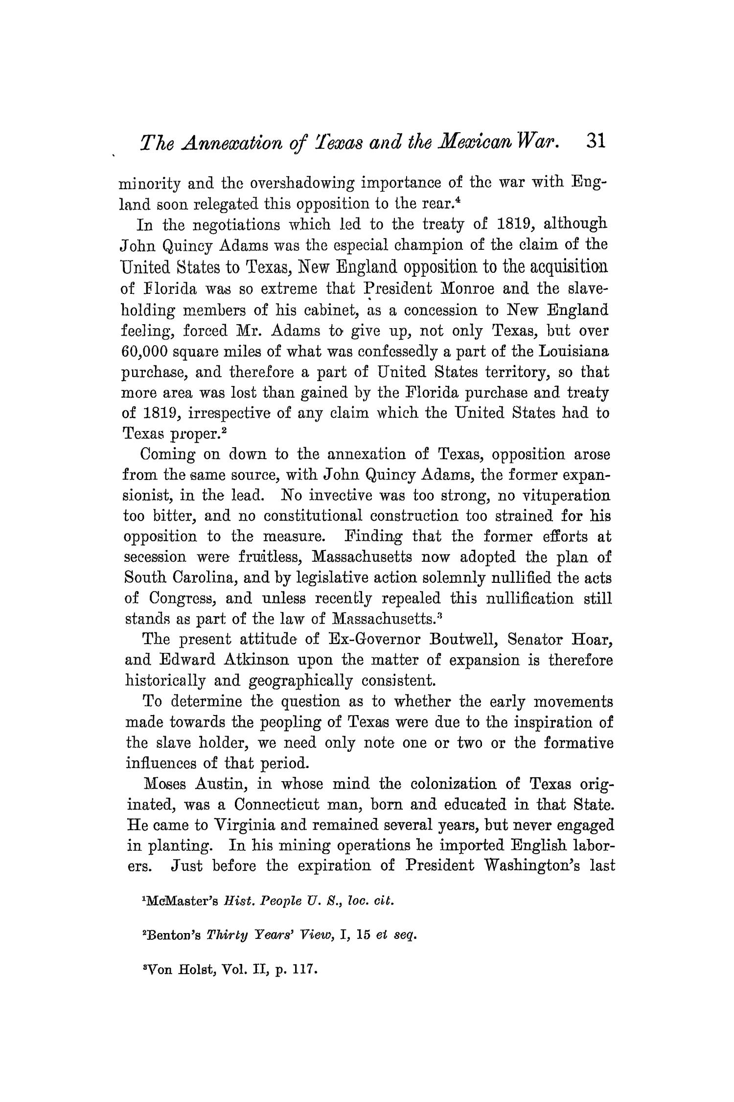 The Quarterly of the Texas State Historical Association, Volume 5, July 1901 - April, 1902
                                                
                                                    31
                                                