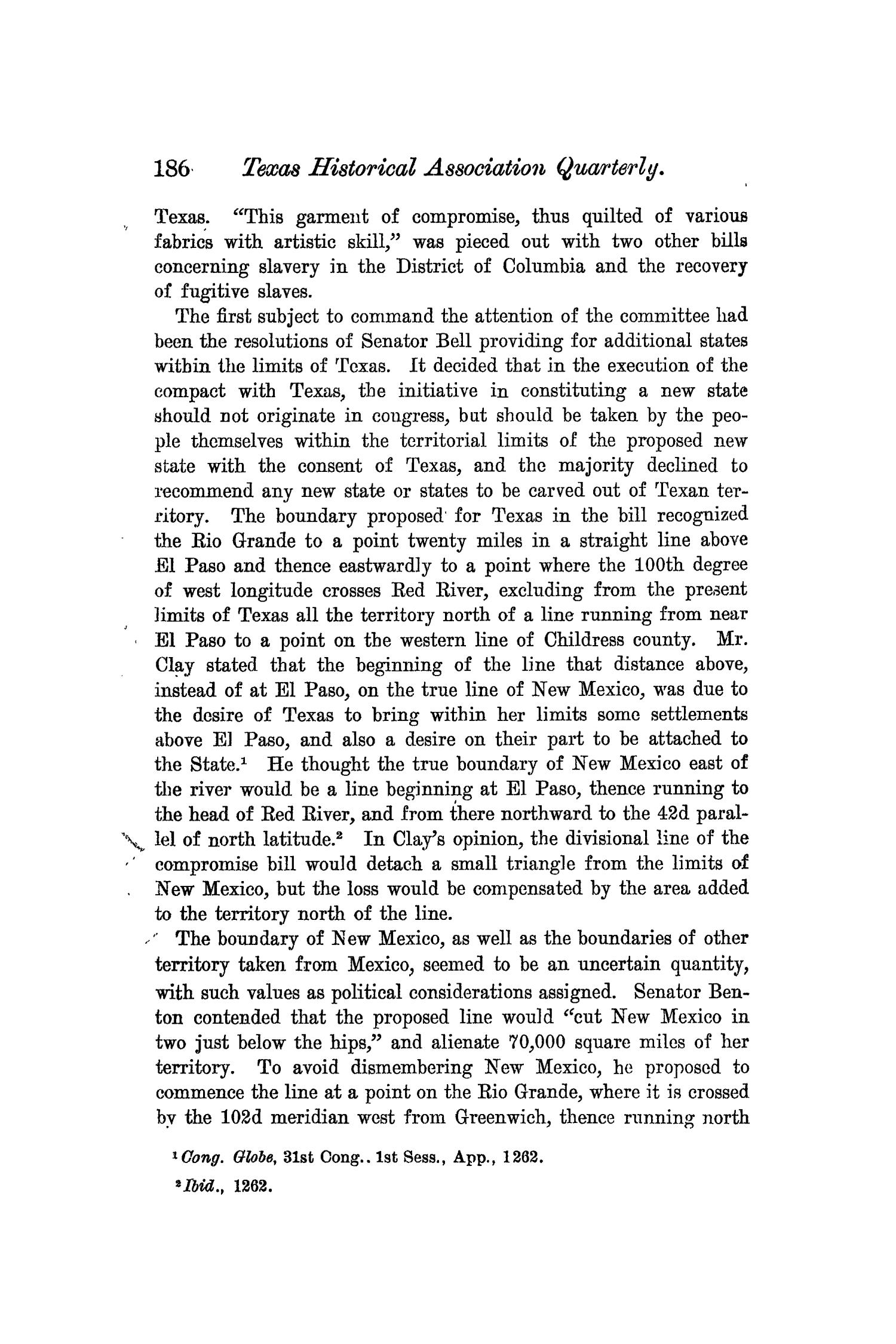 The Quarterly of the Texas State Historical Association, Volume 7, July 1903 - April, 1904
                                                
                                                    186
                                                