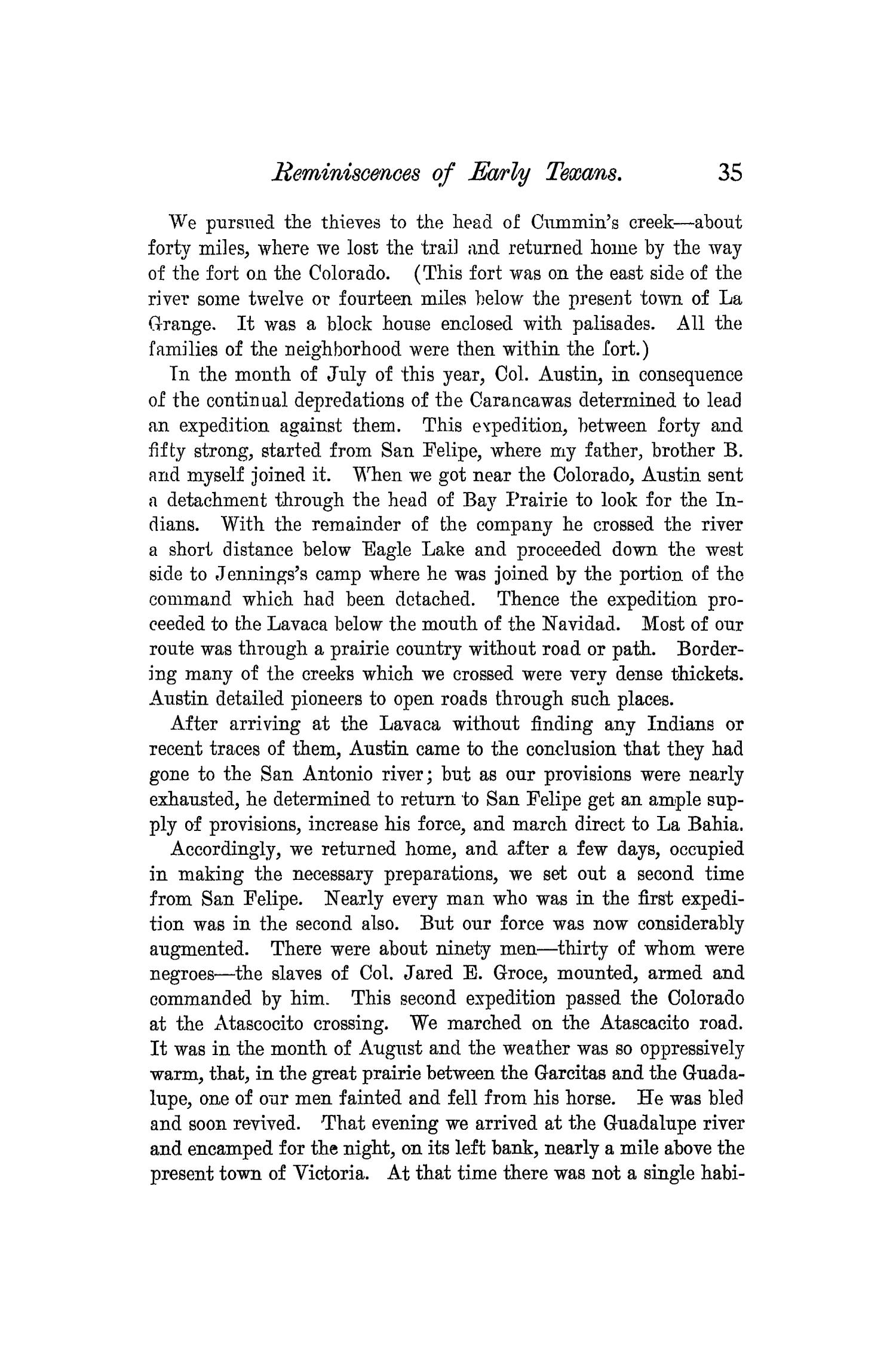 The Quarterly of the Texas State Historical Association, Volume 7, July 1903 - April, 1904
                                                
                                                    35
                                                