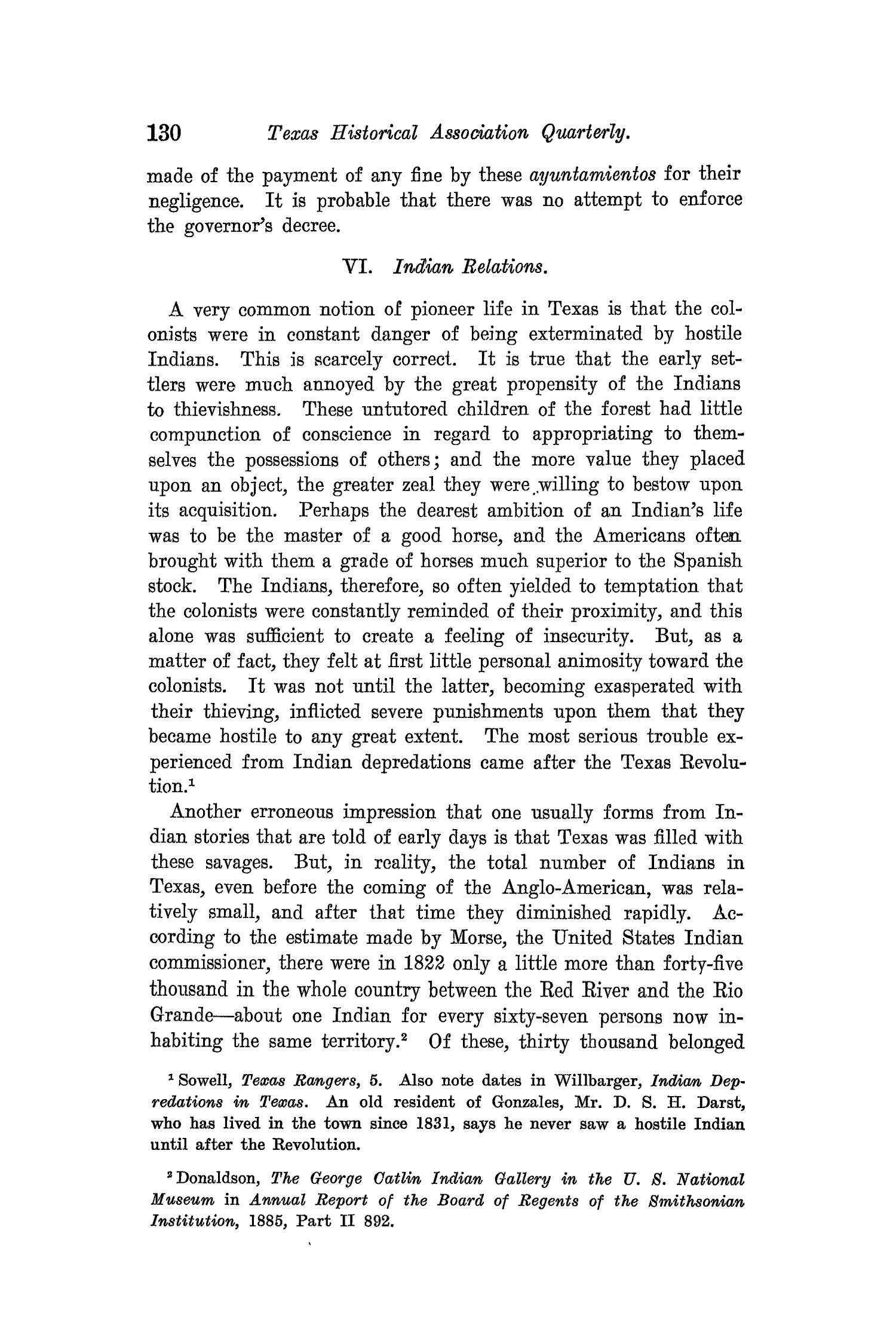 The Quarterly of the Texas State Historical Association, Volume 8, July 1904 - April, 1905
                                                
                                                    130
                                                