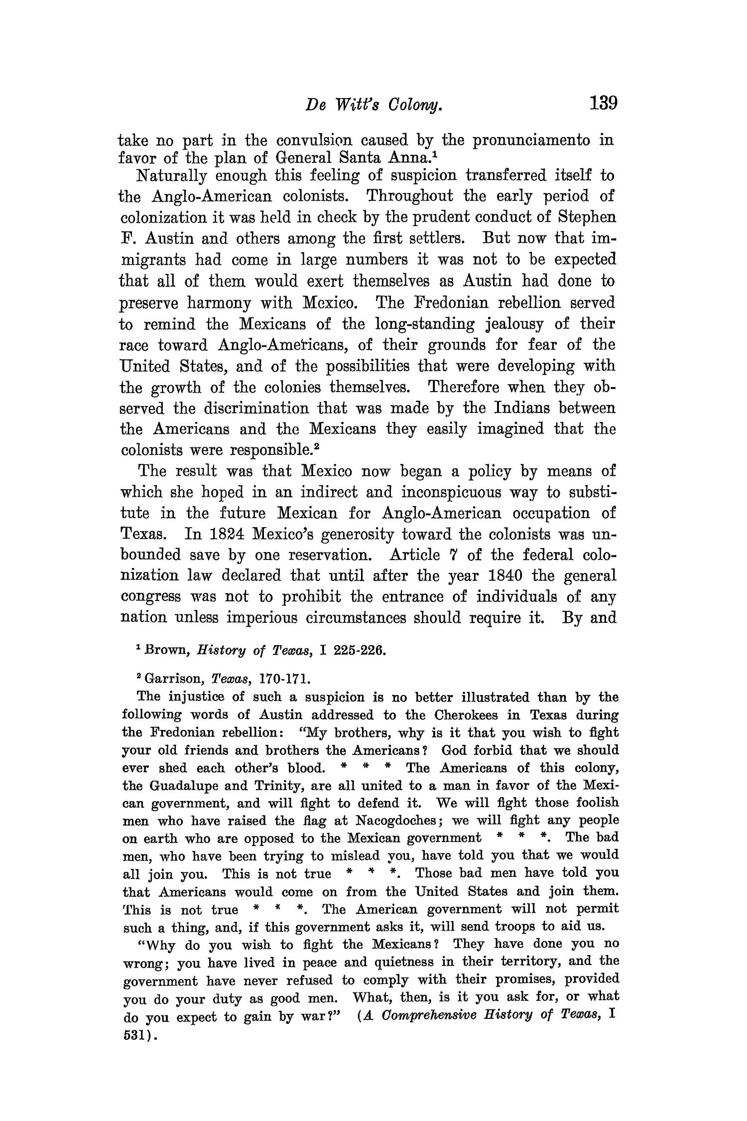The Quarterly of the Texas State Historical Association, Volume 8, July 1904 - April, 1905
                                                
                                                    139
                                                