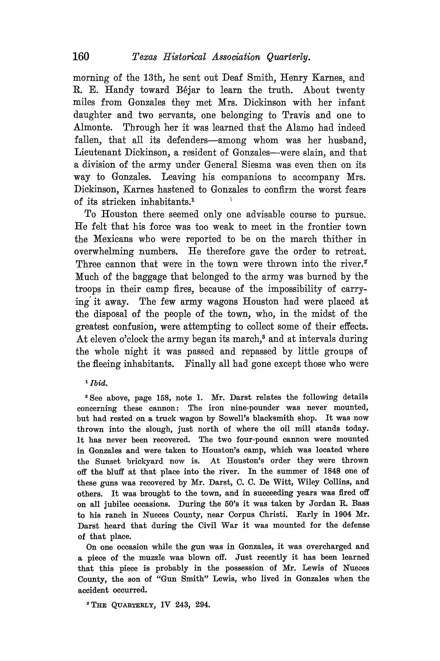 The Quarterly of the Texas State Historical Association, Volume 8, July 1904 - April, 1905
                                                
                                                    160
                                                