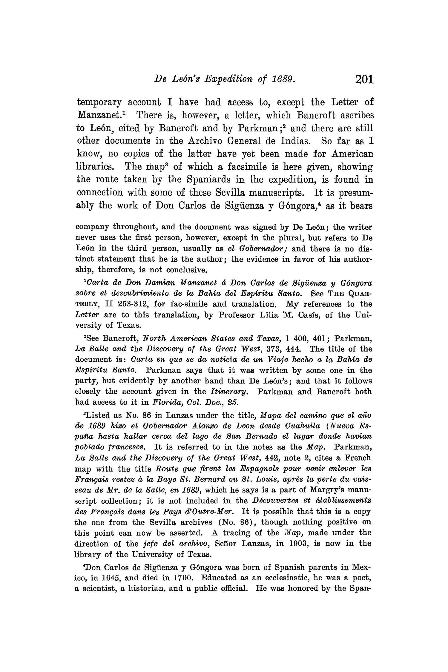 The Quarterly of the Texas State Historical Association, Volume 8, July 1904 - April, 1905
                                                
                                                    201
                                                