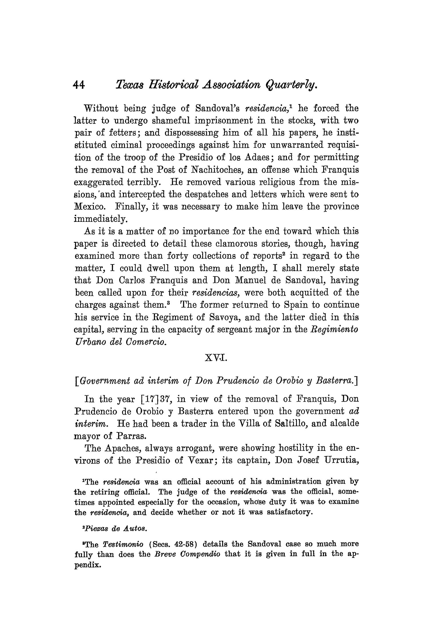 The Quarterly of the Texas State Historical Association, Volume 8, July 1904 - April, 1905
                                                
                                                    44
                                                