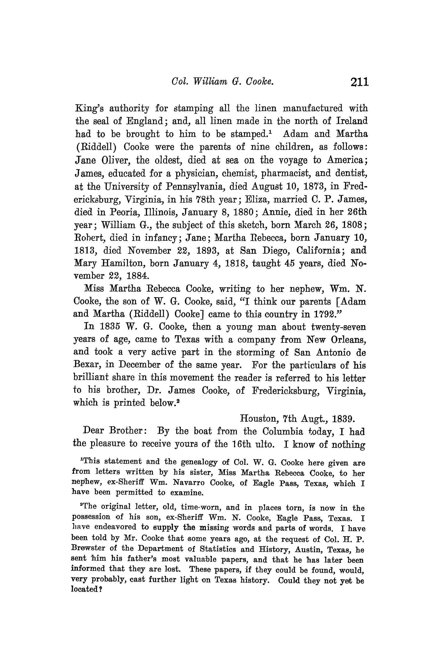 The Quarterly of the Texas State Historical Association, Volume 9, July 1905 - April, 1906
                                                
                                                    211
                                                