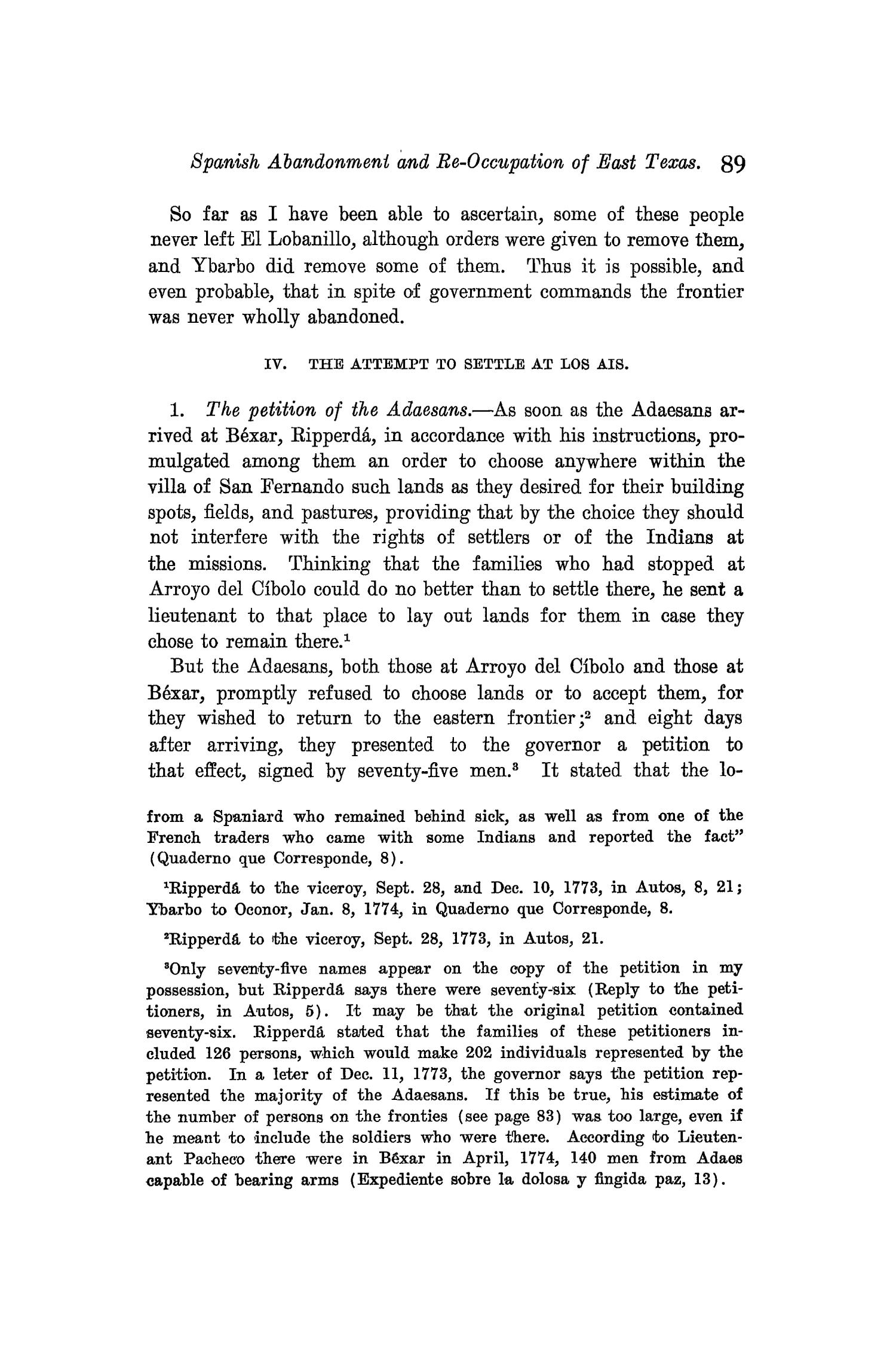 The Quarterly of the Texas State Historical Association, Volume 9, July 1905 - April, 1906
                                                
                                                    89
                                                