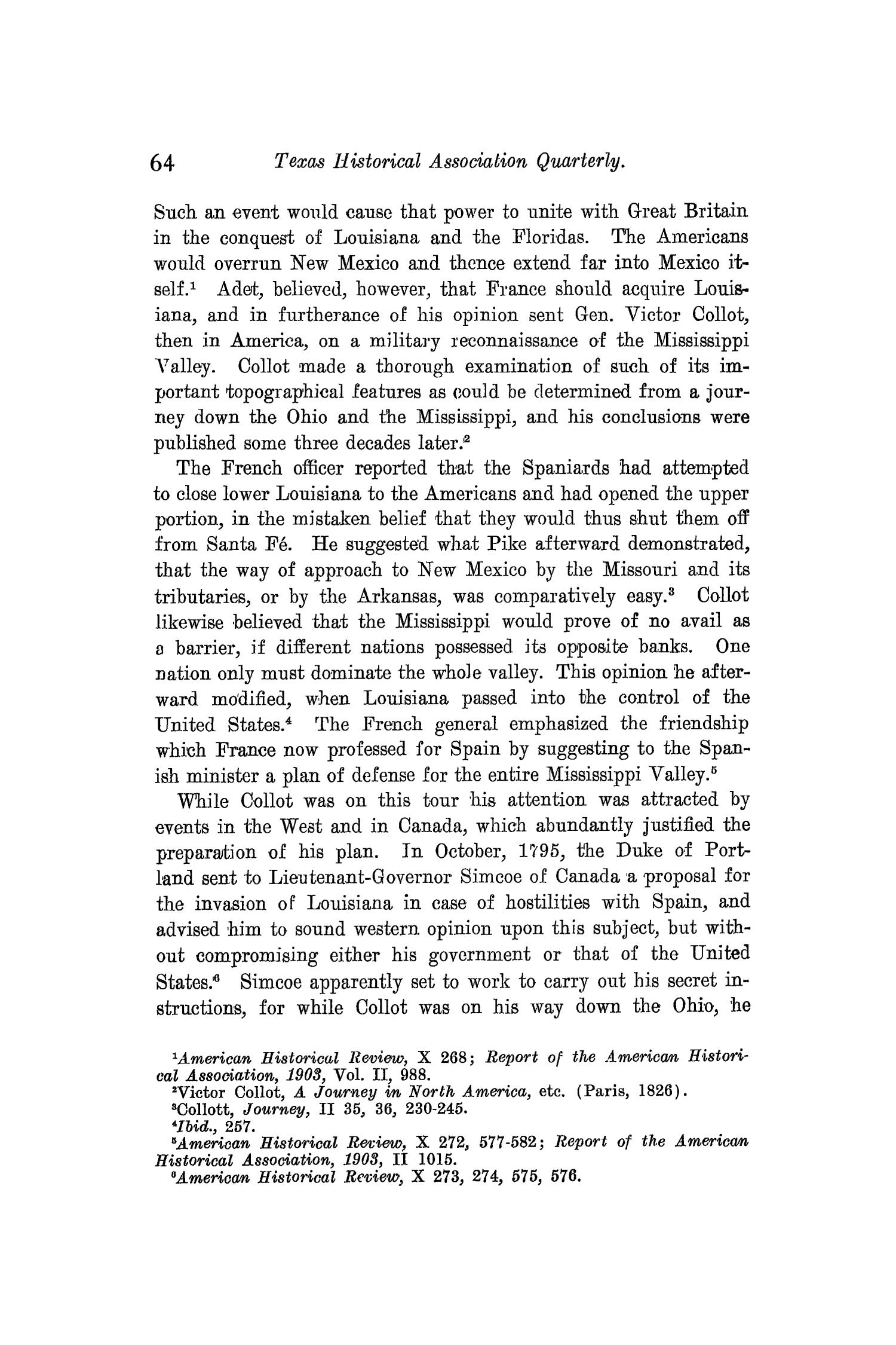 The Quarterly of the Texas State Historical Association, Volume 10, July 1906 - April, 1907
                                                
                                                    64
                                                