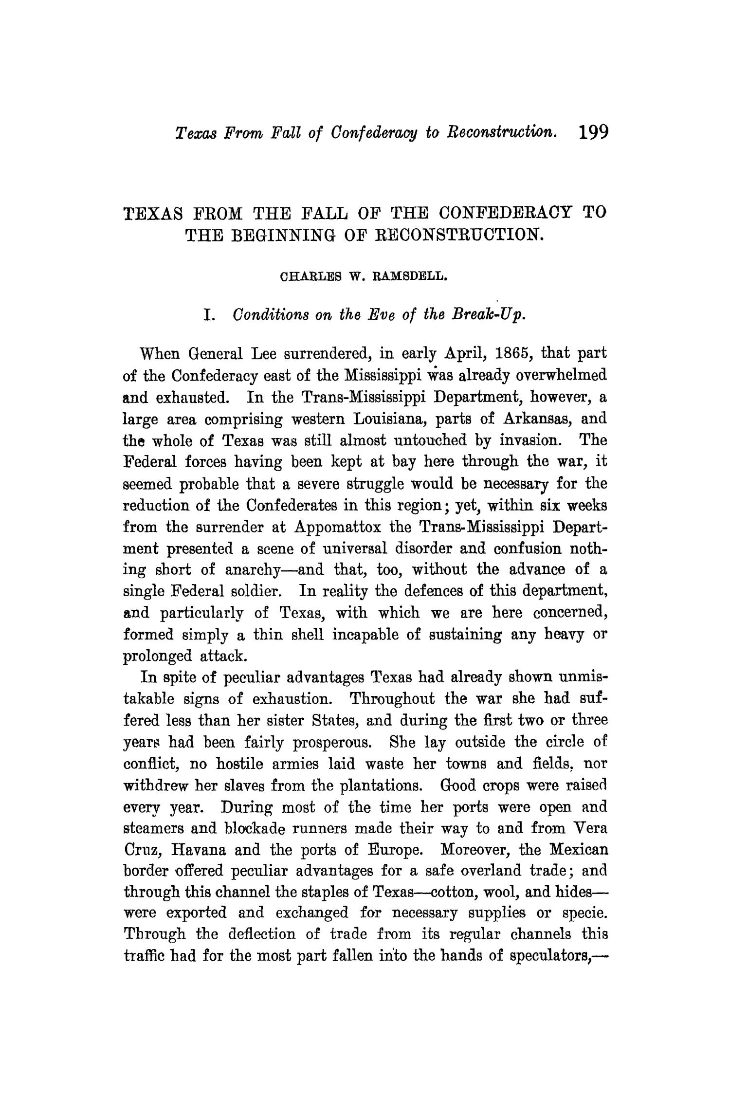 The Quarterly of the Texas State Historical Association, Volume 11, July 1907 - April, 1908
                                                
                                                    199
                                                