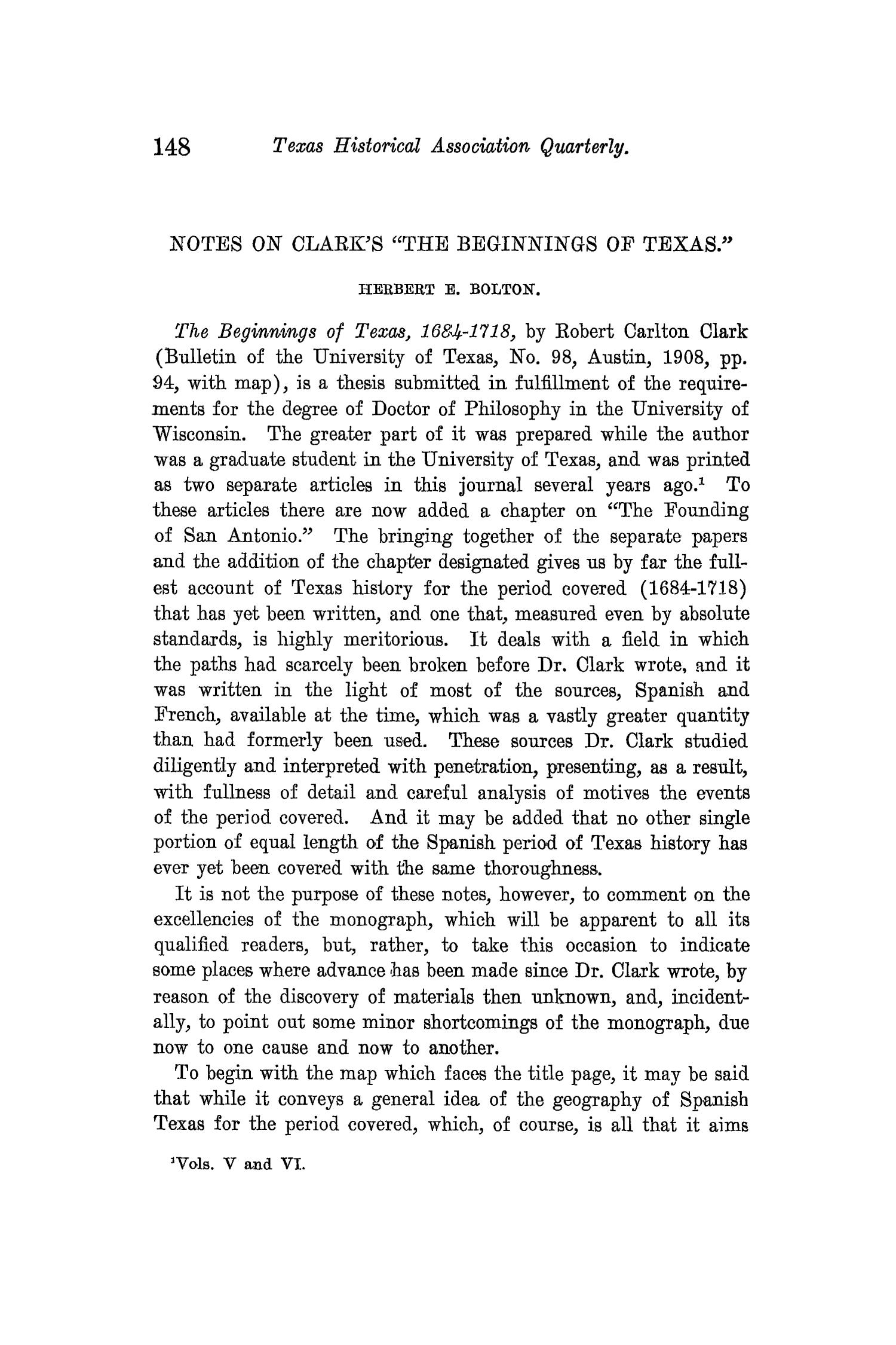 The Quarterly of the Texas State Historical Association, Volume 12, July 1908 - April, 1909
                                                
                                                    148
                                                