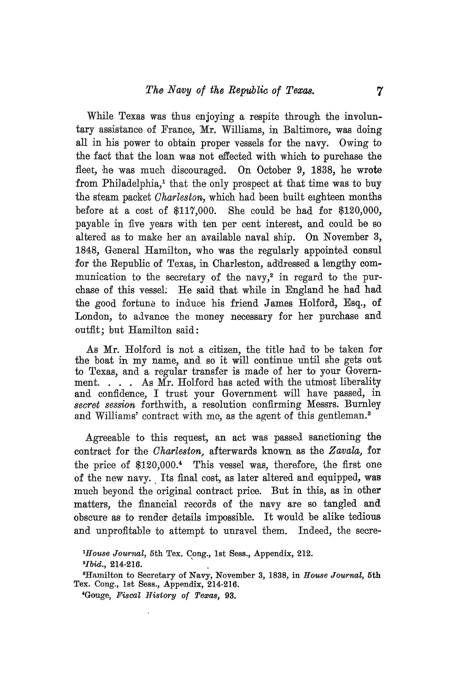 The Quarterly of the Texas State Historical Association, Volume 13, July 1909 - April, 1910
                                                
                                                    7
                                                