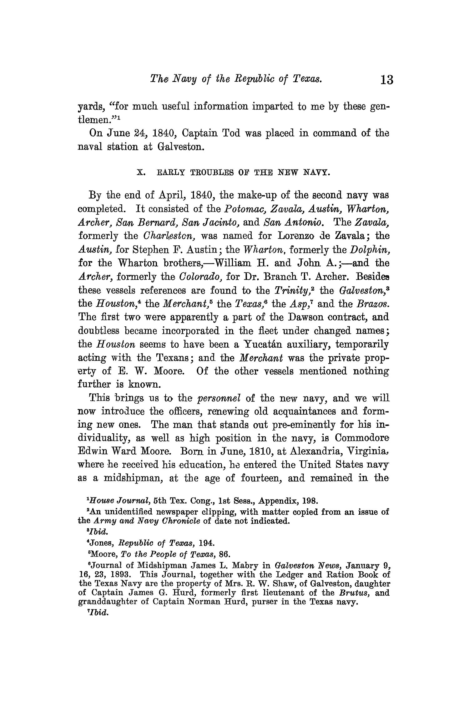 The Quarterly of the Texas State Historical Association, Volume 13, July 1909 - April, 1910
                                                
                                                    13
                                                