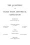 Primary view of The Quarterly of the Texas State Historical Association, Volume 14, July 1910 - April, 1911