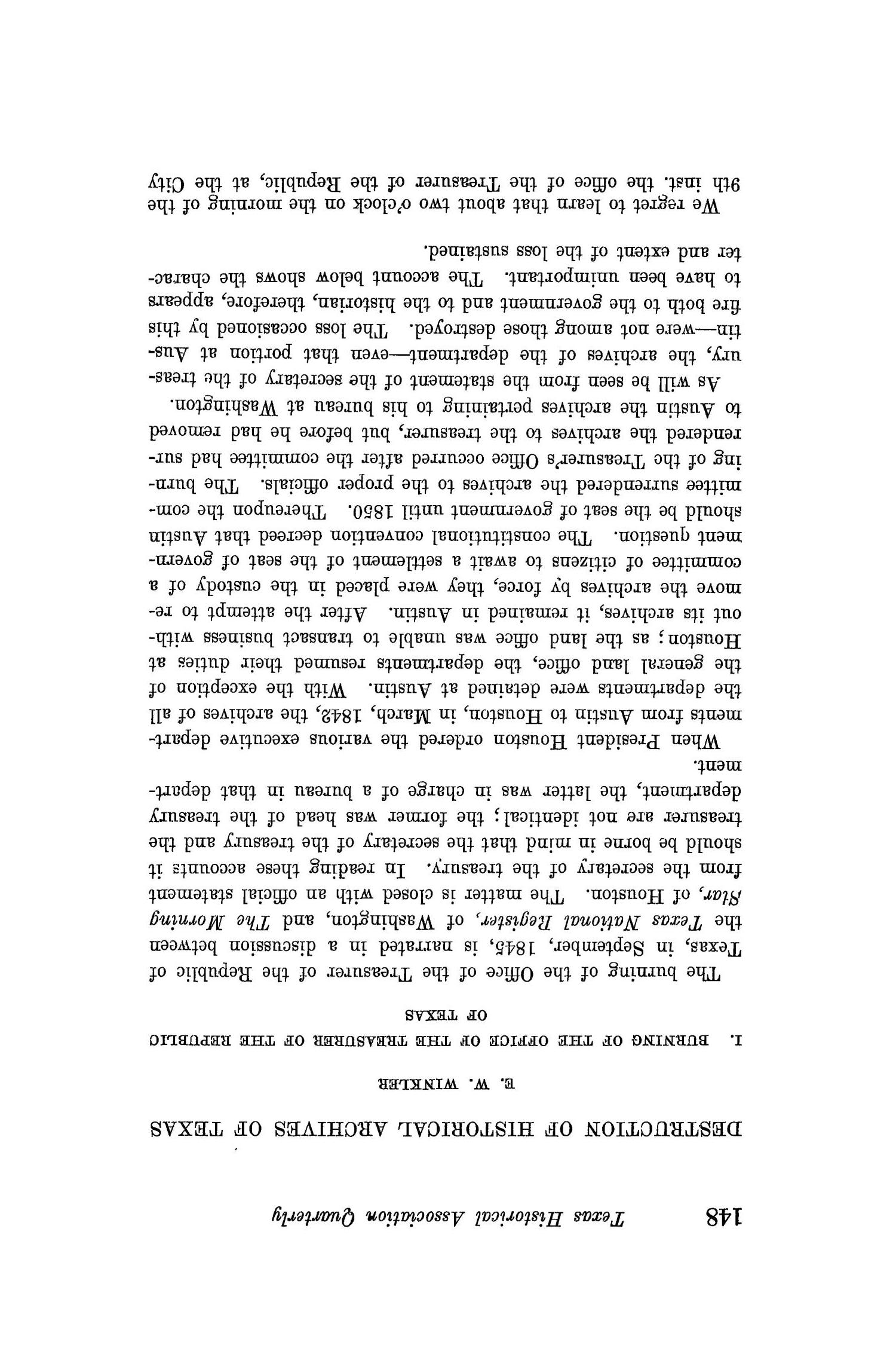 The Quarterly of the Texas State Historical Association, Volume 15, July 1911 - April, 1912
                                                
                                                    148
                                                