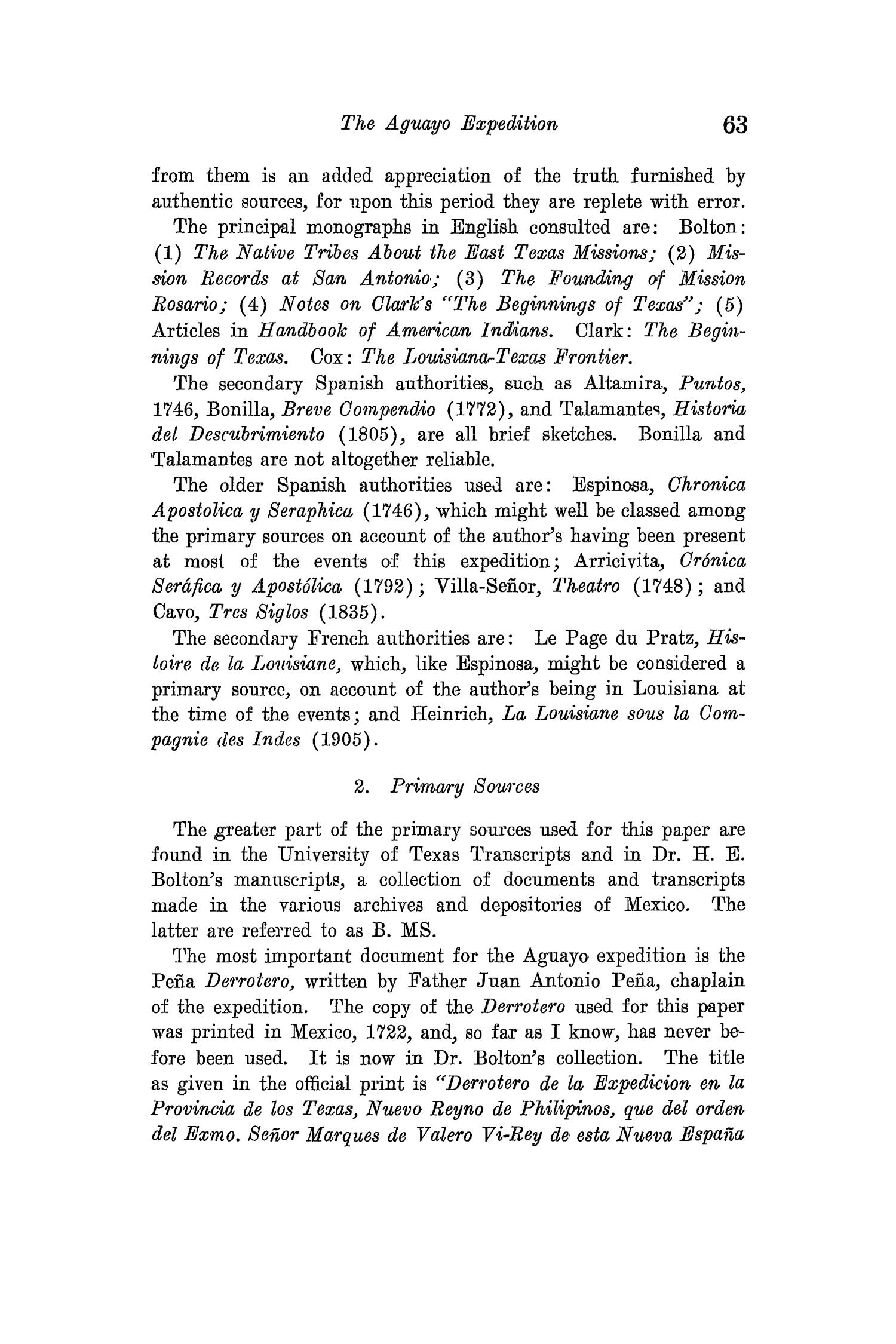 The Quarterly of the Texas State Historical Association, Volume 15, July 1911 - April, 1912
                                                
                                                    63
                                                