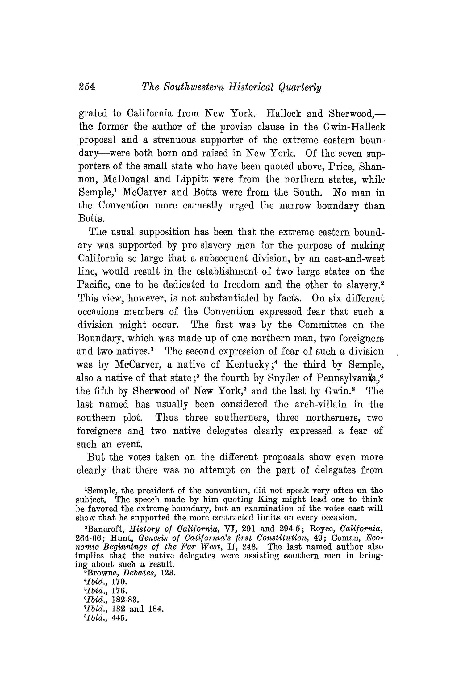 The Southwestern Historical Quarterly, Volume 16, July 1912 - April, 1913
                                                
                                                    254
                                                