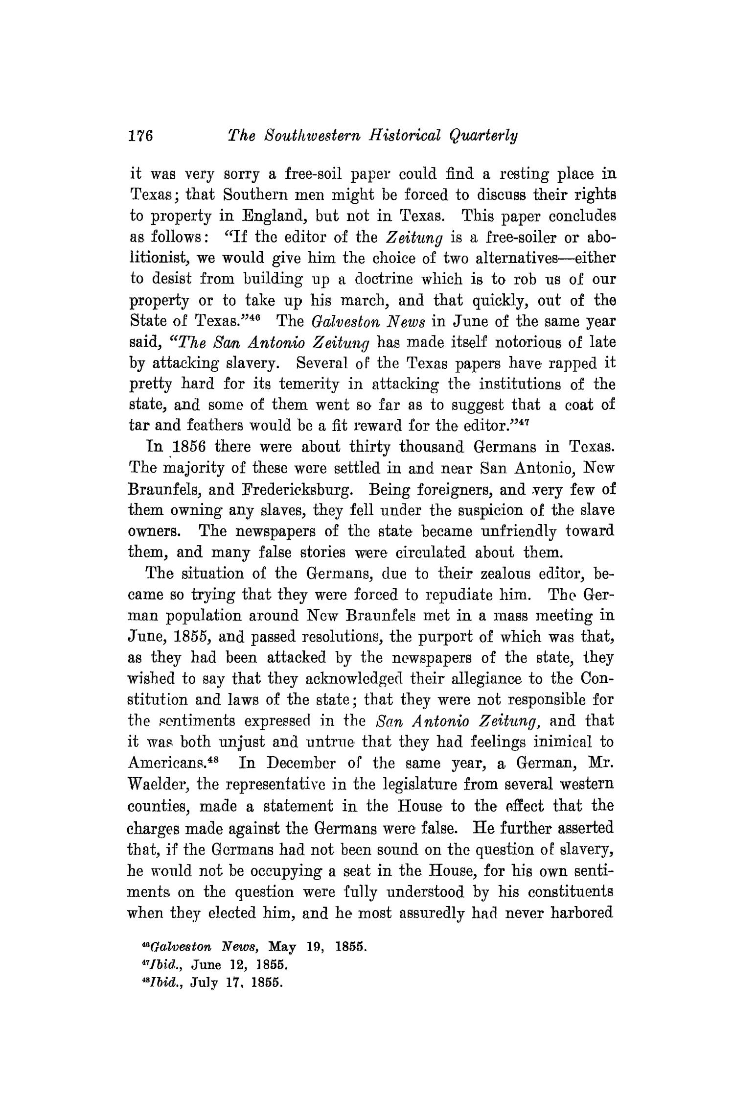 The Southwestern Historical Quarterly, Volume 18, July 1914 - April, 1915
                                                
                                                    176
                                                
