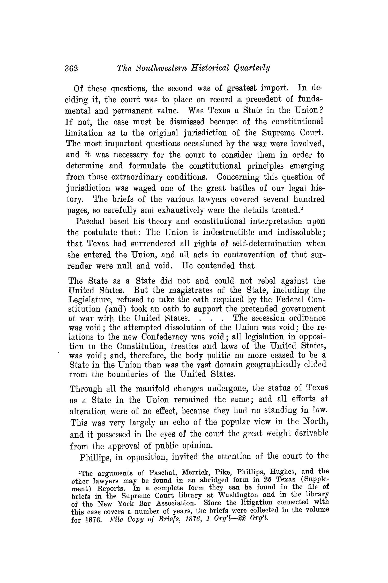 The Southwestern Historical Quarterly, Volume 18, July 1914 - April, 1915
                                                
                                                    362
                                                