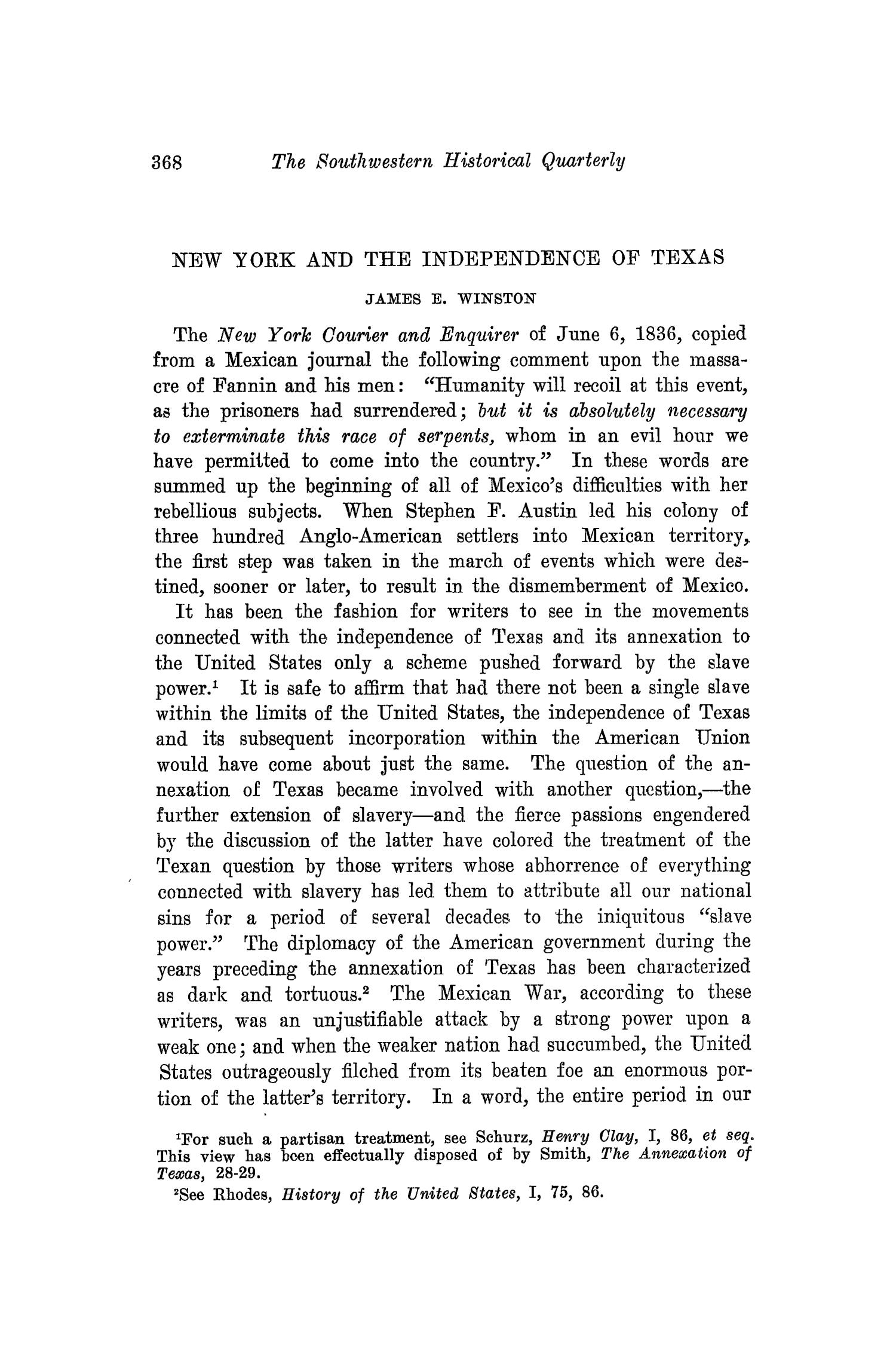 The Southwestern Historical Quarterly, Volume 18, July 1914 - April, 1915
                                                
                                                    368
                                                