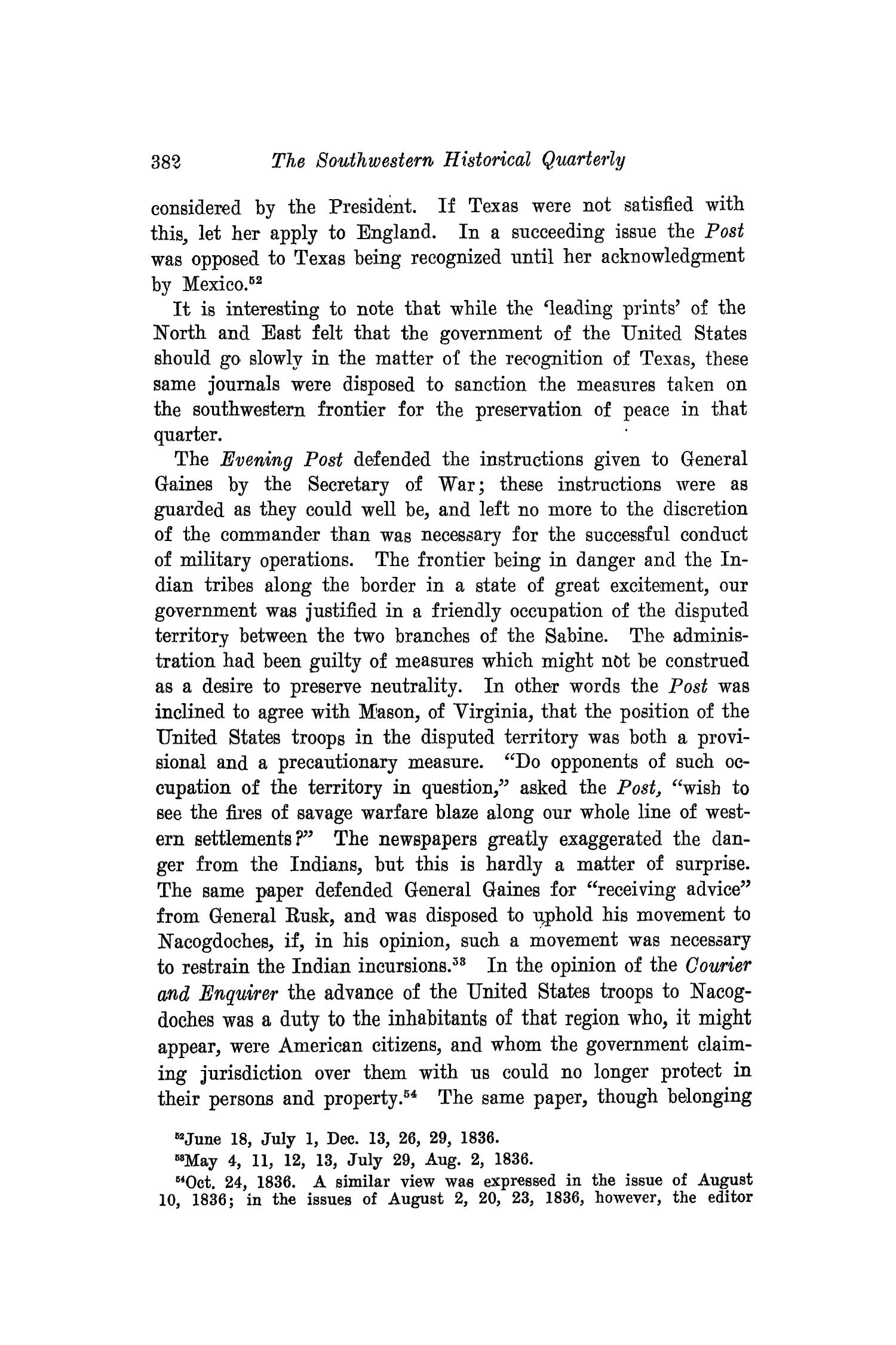 The Southwestern Historical Quarterly, Volume 18, July 1914 - April, 1915
                                                
                                                    382
                                                