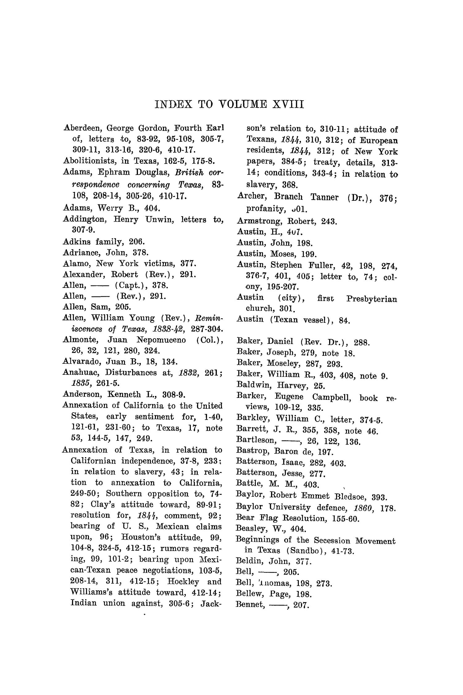 The Southwestern Historical Quarterly, Volume 18, July 1914 - April, 1915
                                                
                                                    427
                                                