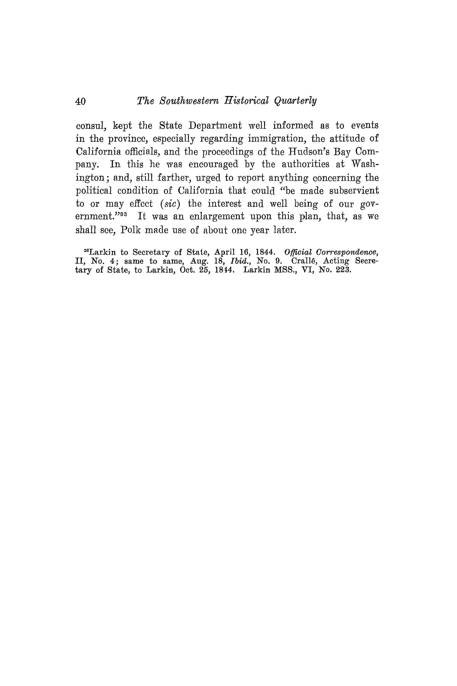 The Southwestern Historical Quarterly, Volume 18, July 1914 - April, 1915
                                                
                                                    40
                                                