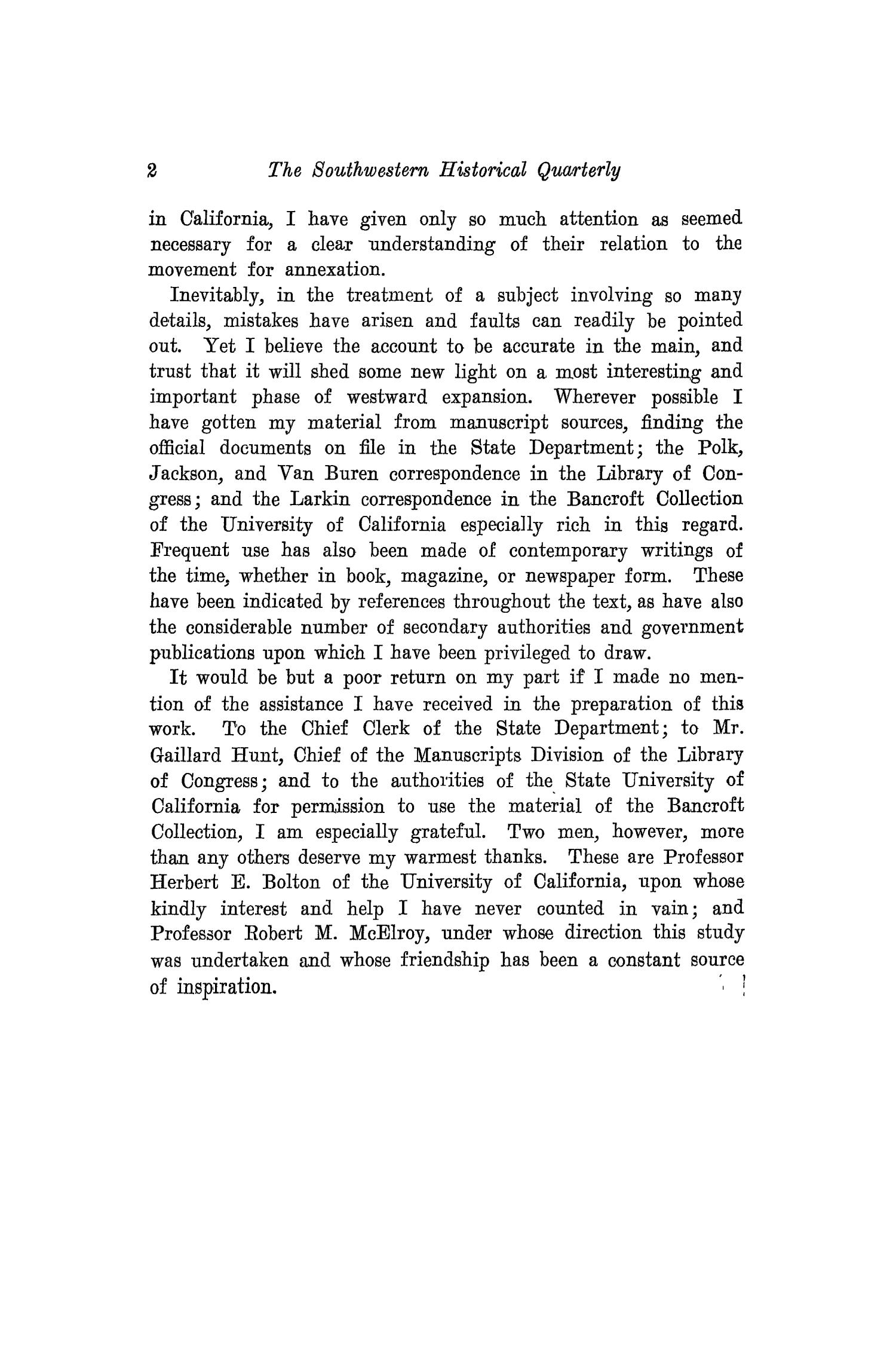 The Southwestern Historical Quarterly, Volume 18, July 1914 - April, 1915
                                                
                                                    2
                                                