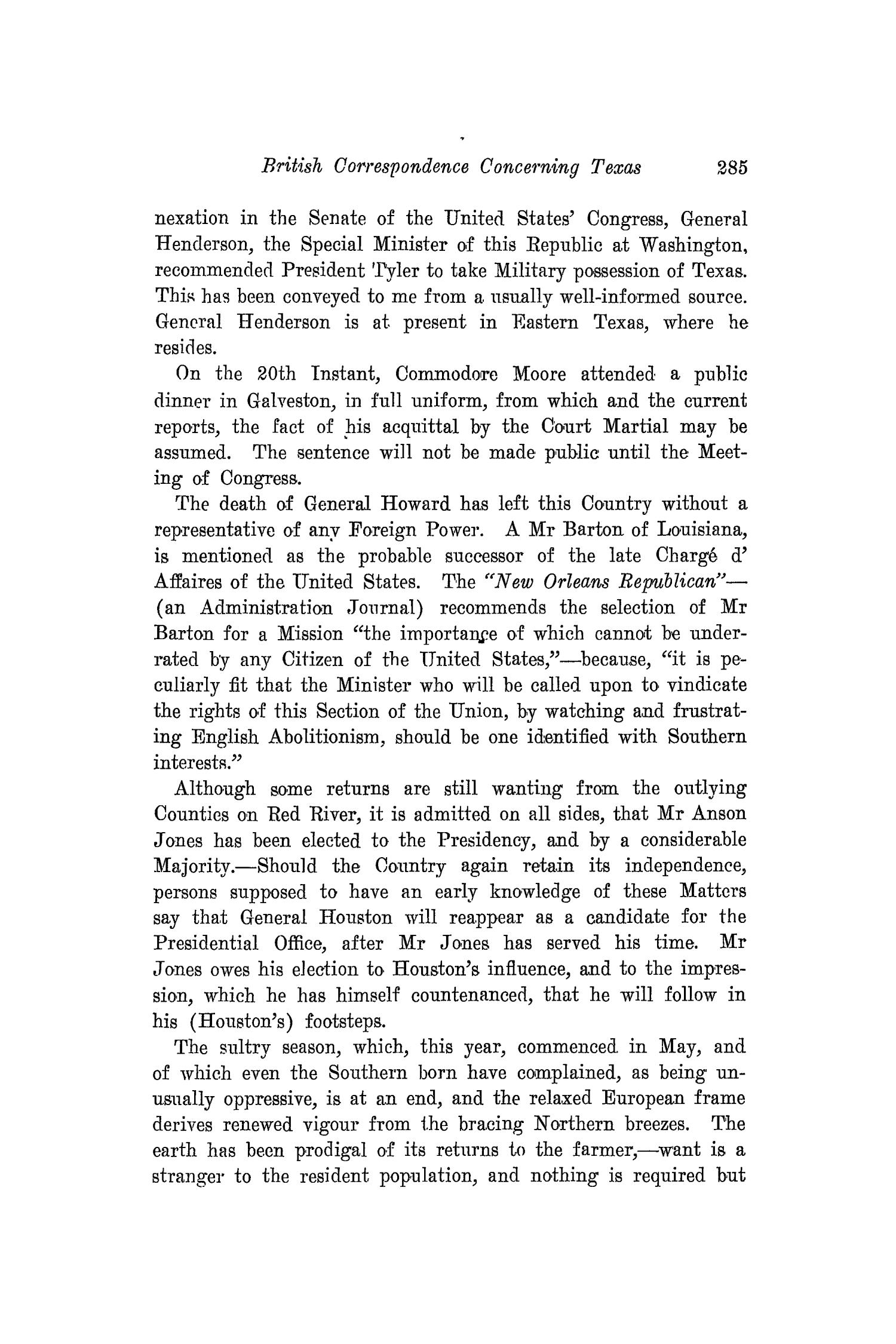 The Southwestern Historical Quarterly, Volume 19, July 1915 - April, 1916
                                                
                                                    285
                                                