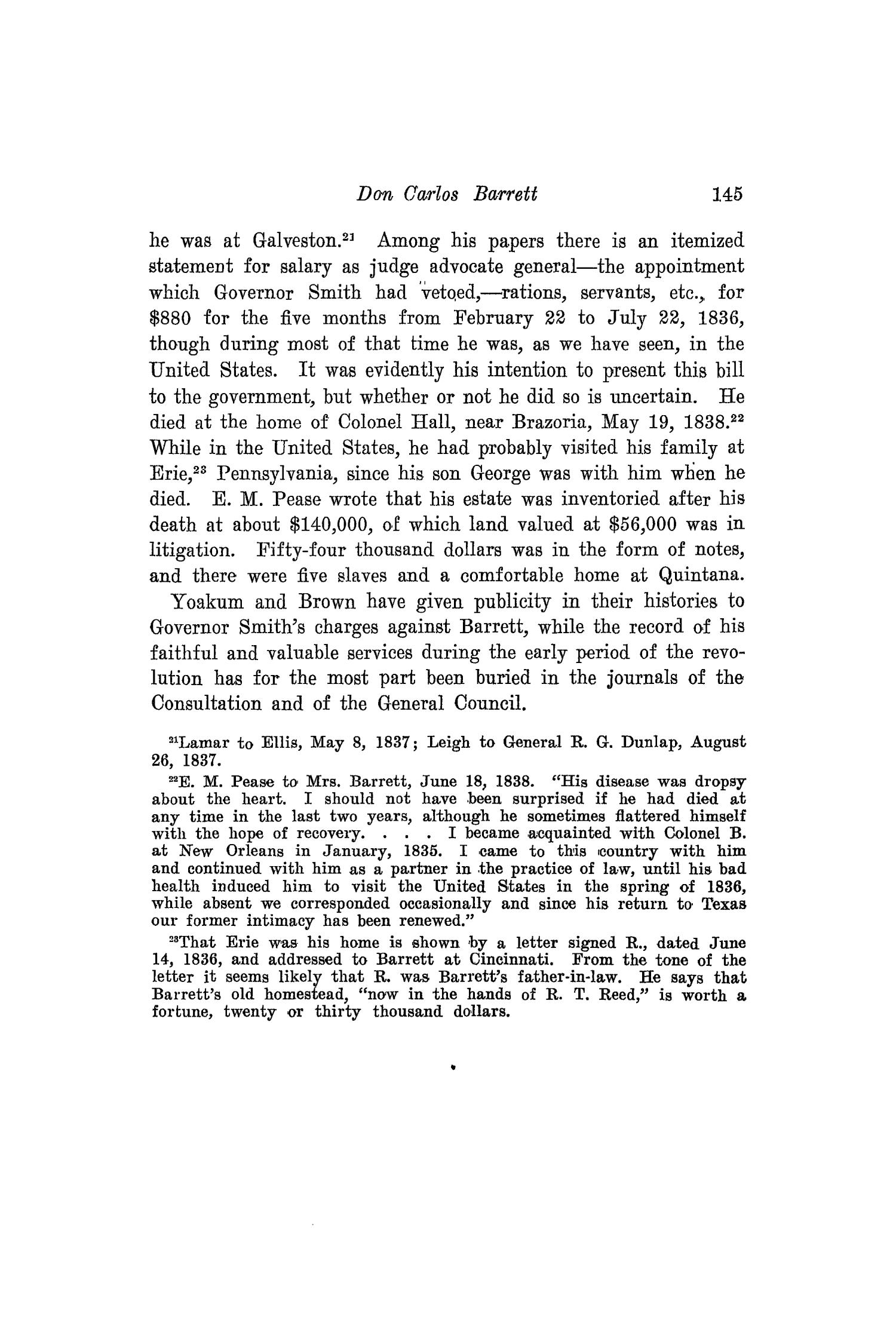 The Southwestern Historical Quarterly, Volume 20, July 1916 - April, 1917
                                                
                                                    145
                                                