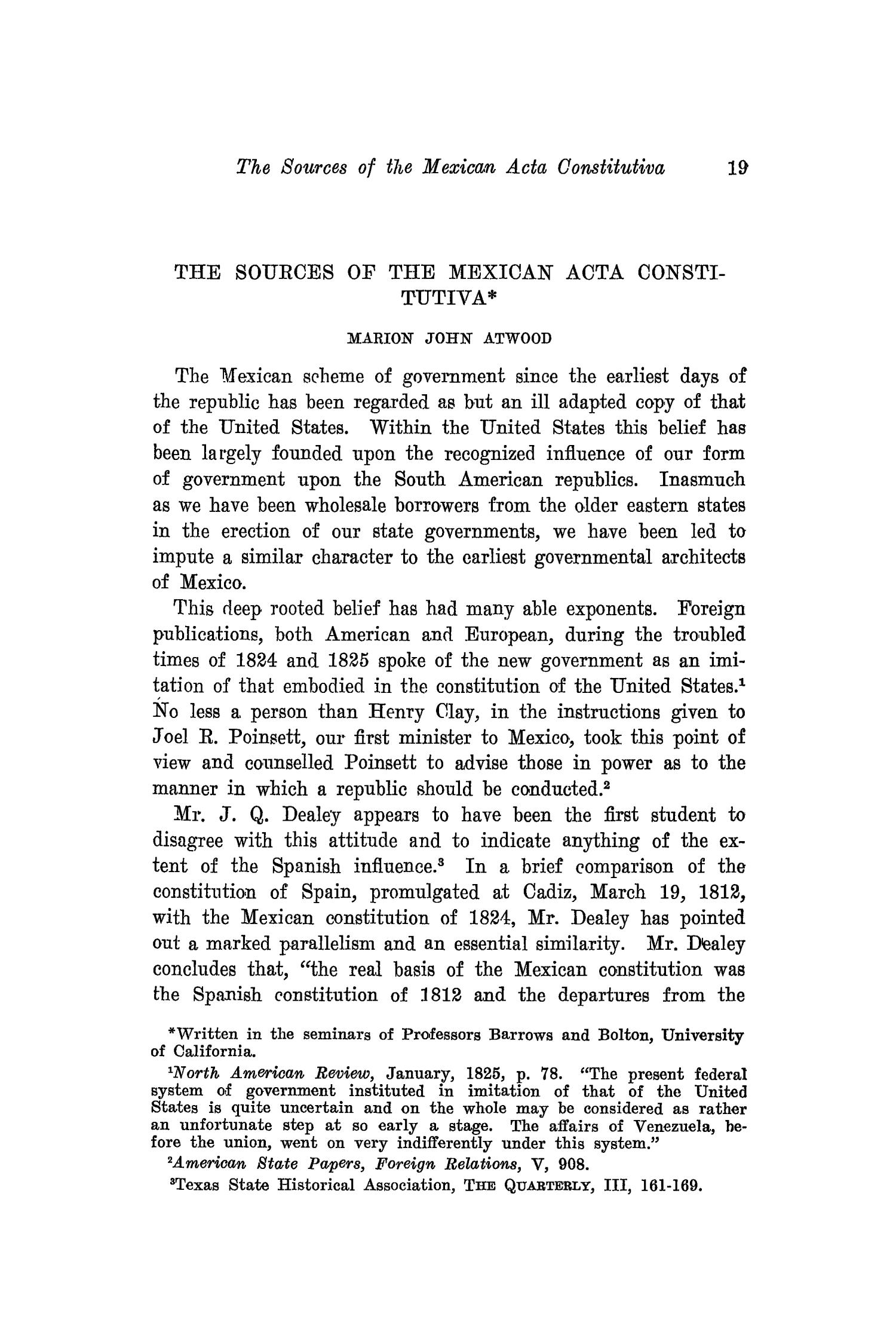 The Southwestern Historical Quarterly, Volume 20, July 1916 - April, 1917
                                                
                                                    19
                                                