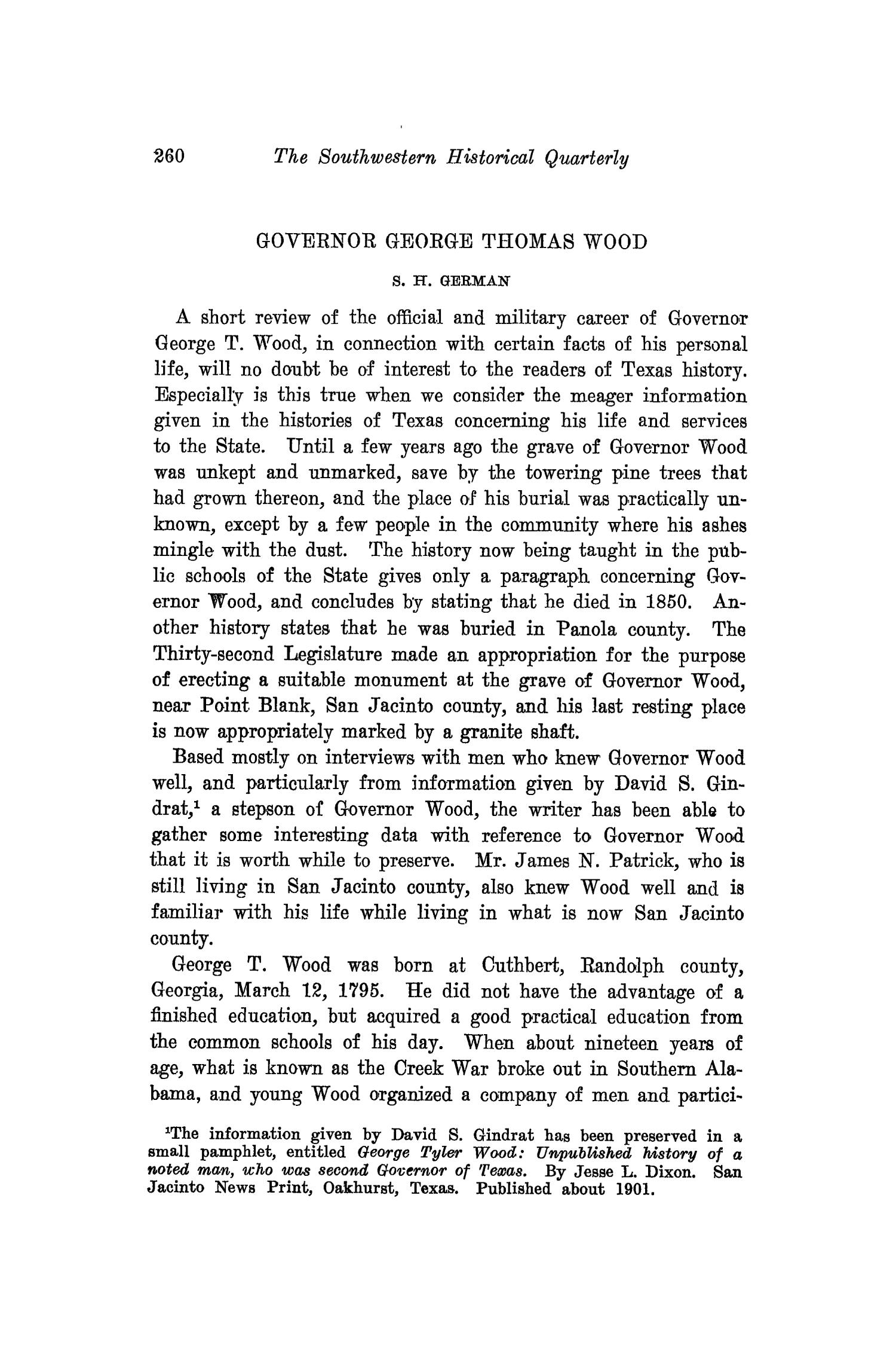 The Southwestern Historical Quarterly, Volume 20, July 1916 - April, 1917
                                                
                                                    260
                                                