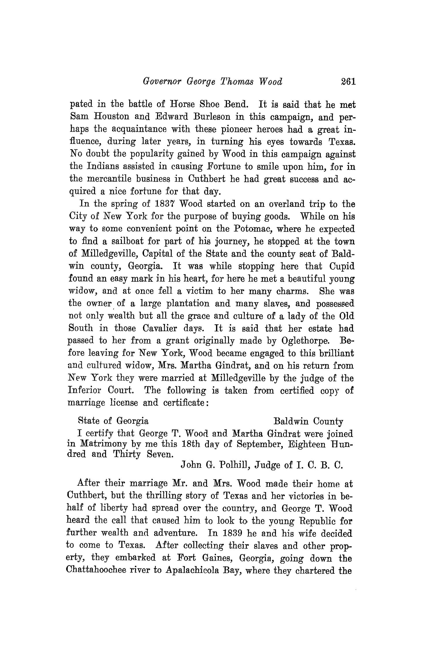 The Southwestern Historical Quarterly, Volume 20, July 1916 - April, 1917
                                                
                                                    261
                                                