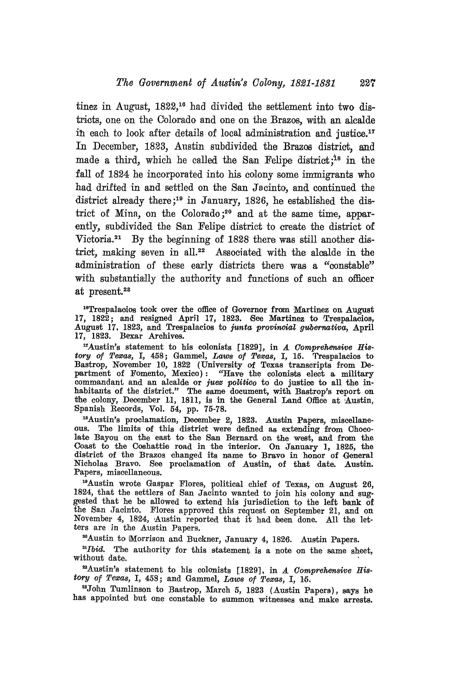 The Southwestern Historical Quarterly, Volume 21, July 1917 - April, 1918
                                                
                                                    227
                                                