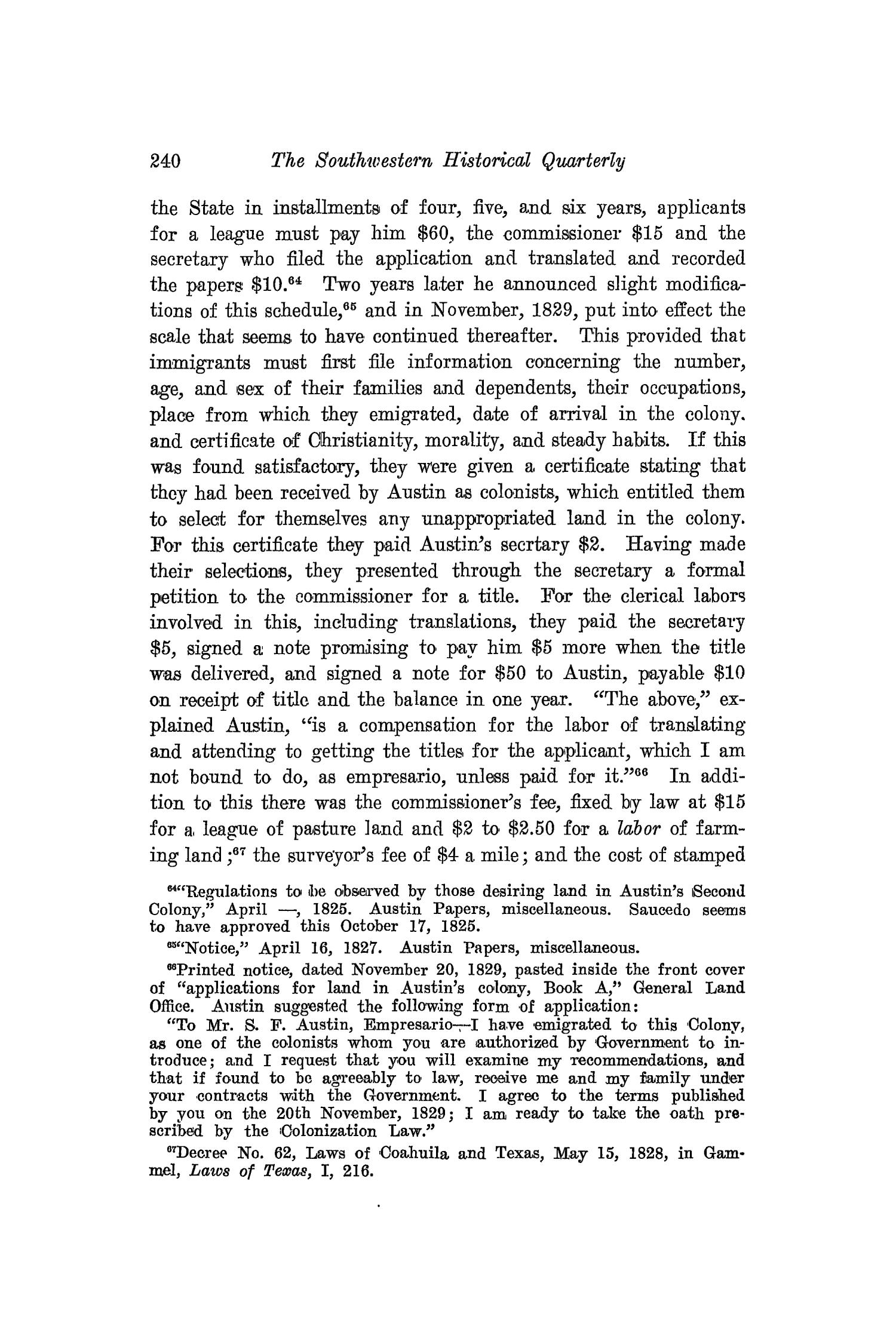The Southwestern Historical Quarterly, Volume 21, July 1917 - April, 1918
                                                
                                                    240
                                                