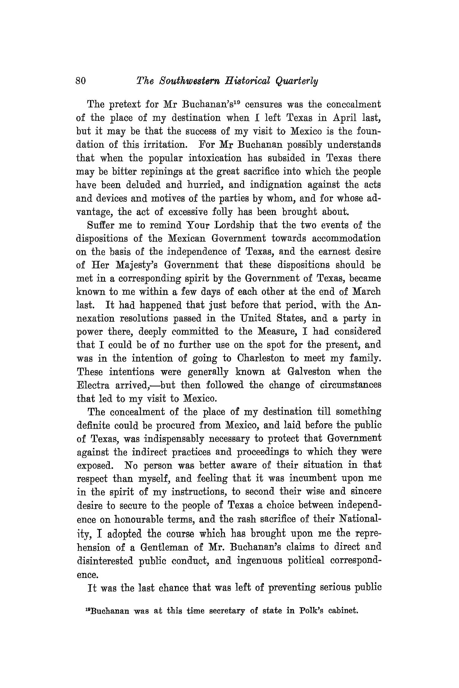 The Southwestern Historical Quarterly, Volume 21, July 1917 - April, 1918
                                                
                                                    80
                                                