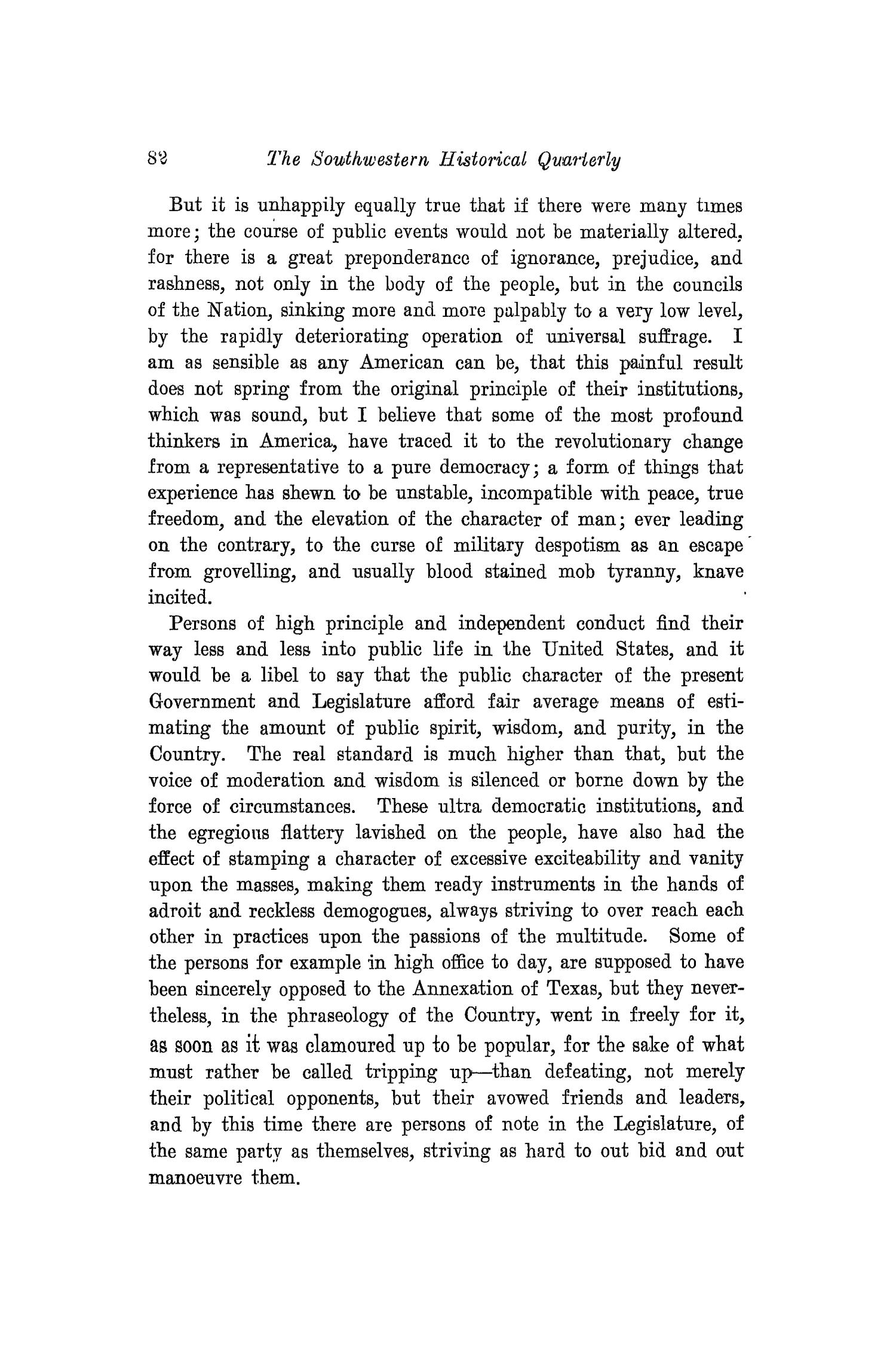 The Southwestern Historical Quarterly, Volume 21, July 1917 - April, 1918
                                                
                                                    82
                                                