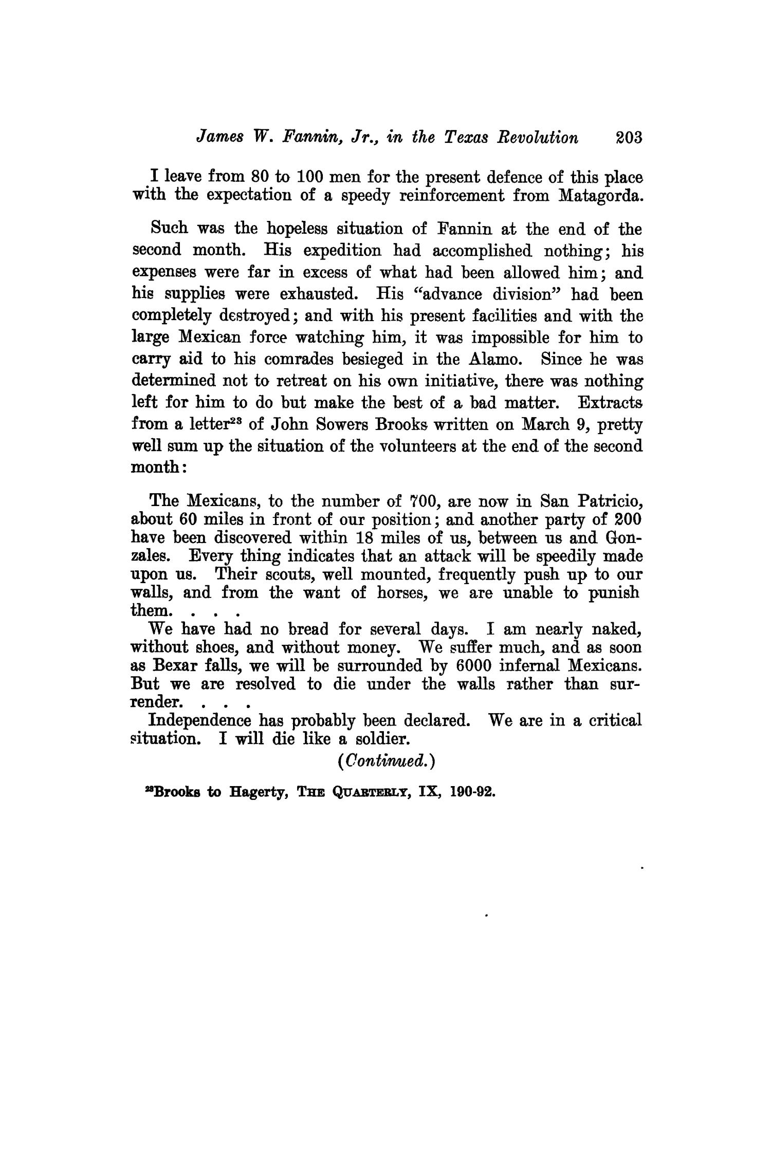 The Southwestern Historical Quarterly, Volume 23, July 1919 - April, 1920
                                                
                                                    203
                                                