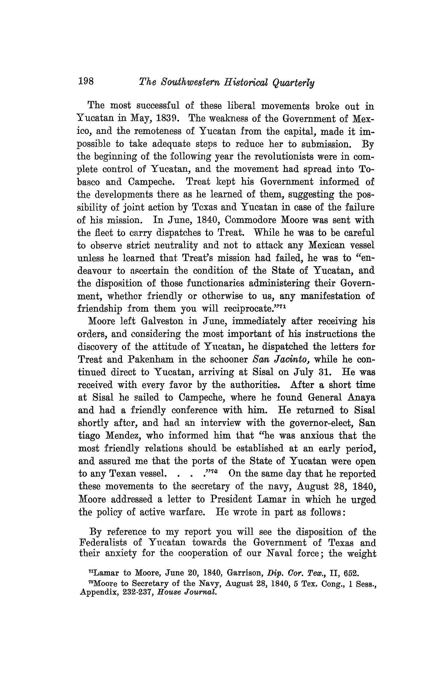 The Southwestern Historical Quarterly, Volume 24, July 1920 - April, 1921
                                                
                                                    198
                                                