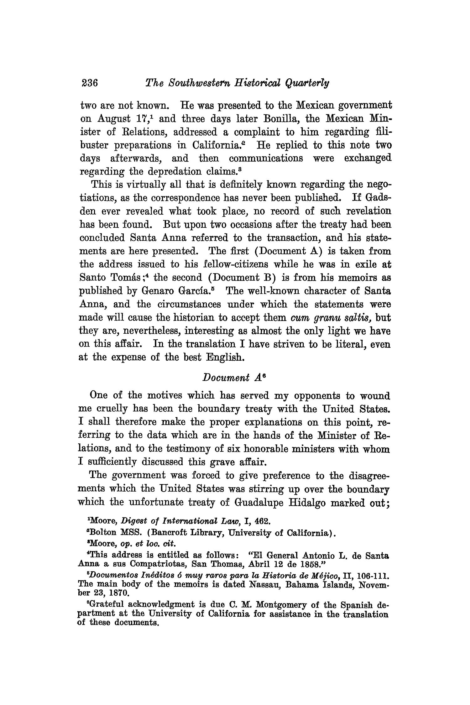 The Southwestern Historical Quarterly, Volume 24, July 1920 - April, 1921
                                                
                                                    236
                                                