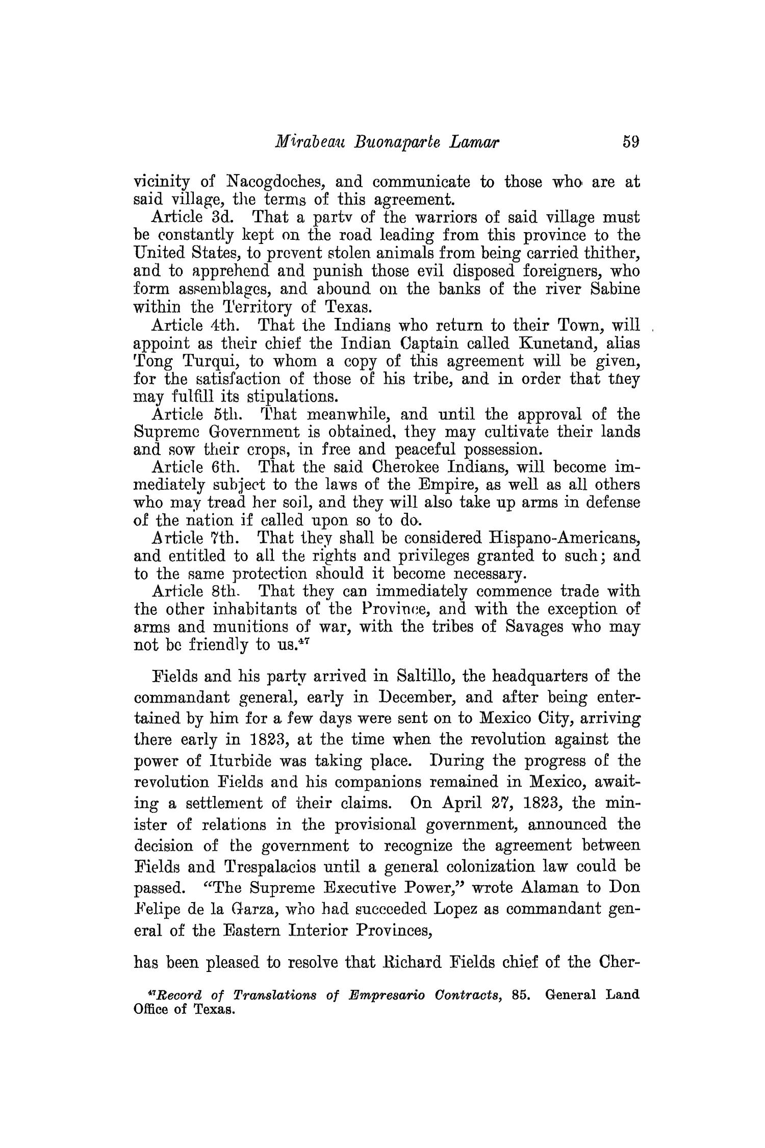 The Southwestern Historical Quarterly, Volume 24, July 1920 - April, 1921
                                                
                                                    59
                                                