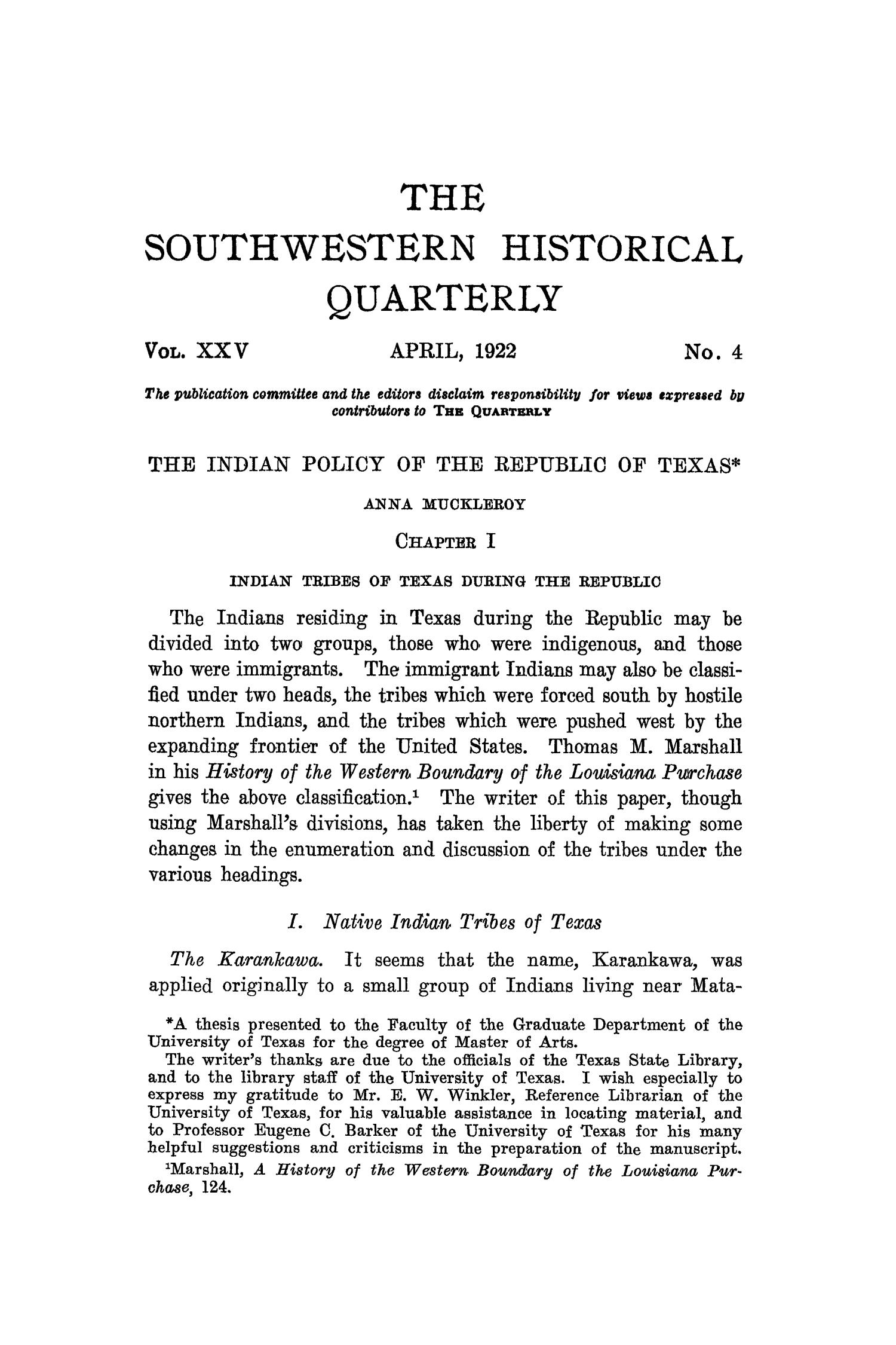 The Southwestern Historical Quarterly, Volume 25, July 1921 - April, 1922
                                                
                                                    229
                                                