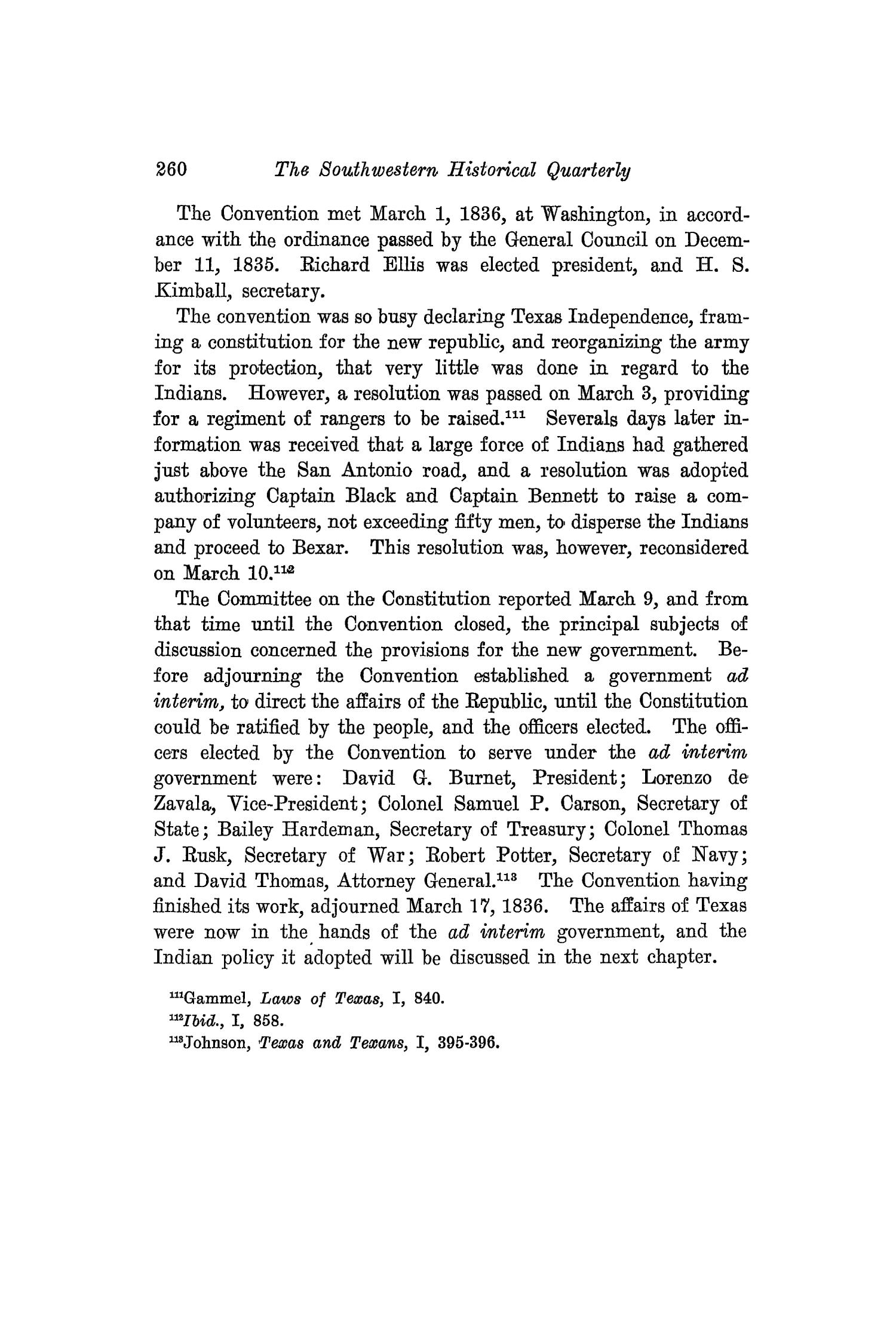 The Southwestern Historical Quarterly, Volume 25, July 1921 - April, 1922
                                                
                                                    260
                                                