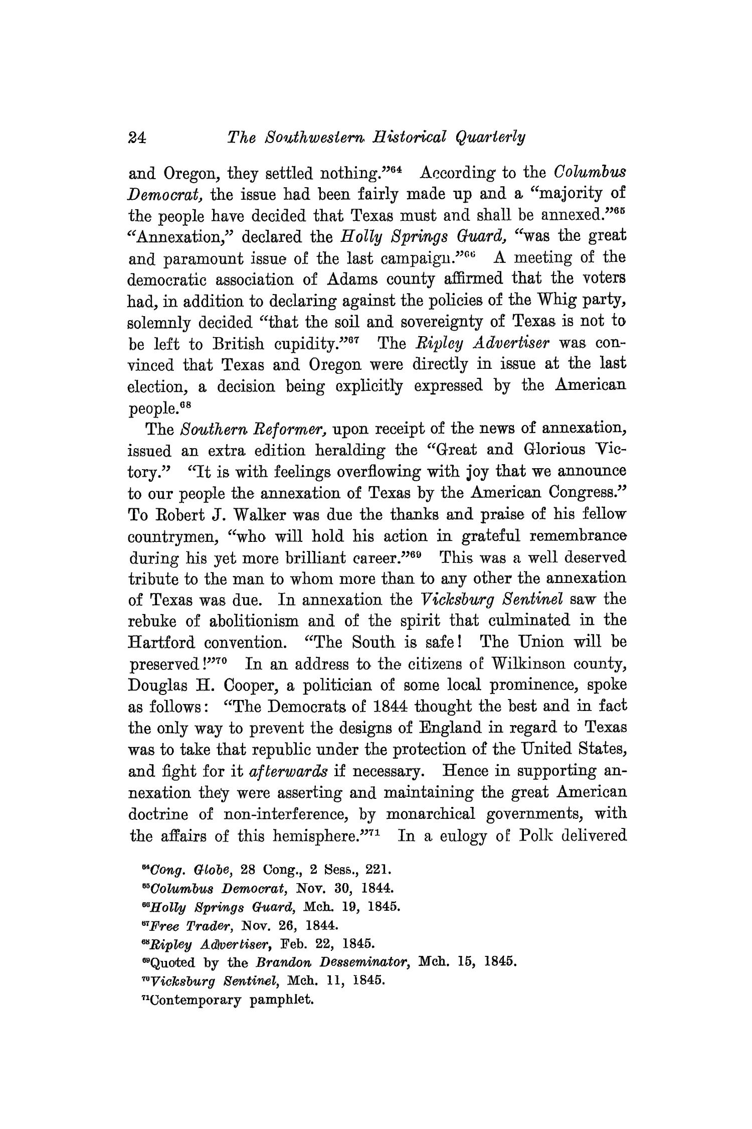 The Southwestern Historical Quarterly, Volume 25, July 1921 - April, 1922
                                                
                                                    24
                                                