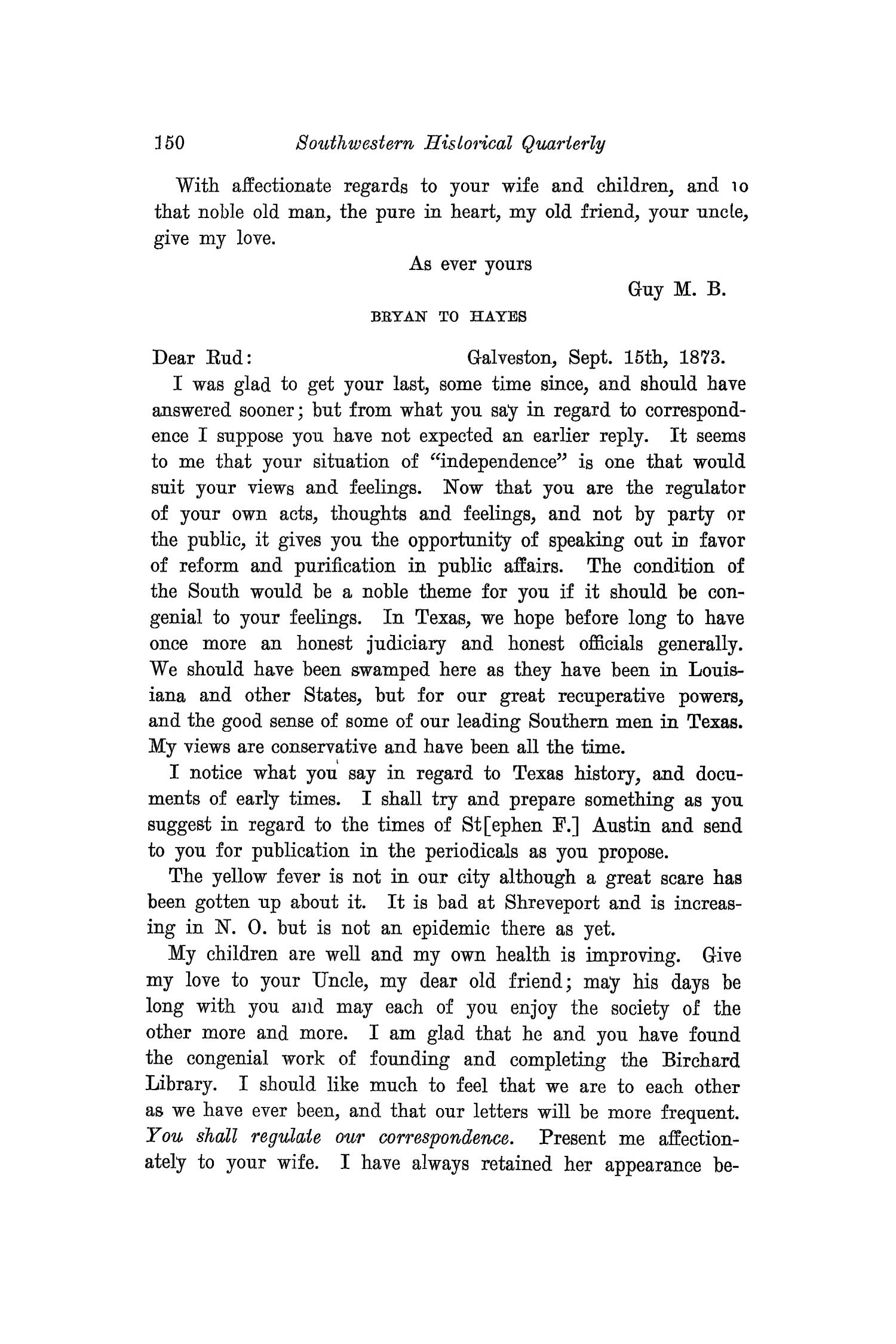 The Southwestern Historical Quarterly, Volume 26, July 1922 - April, 1923
                                                
                                                    150
                                                
