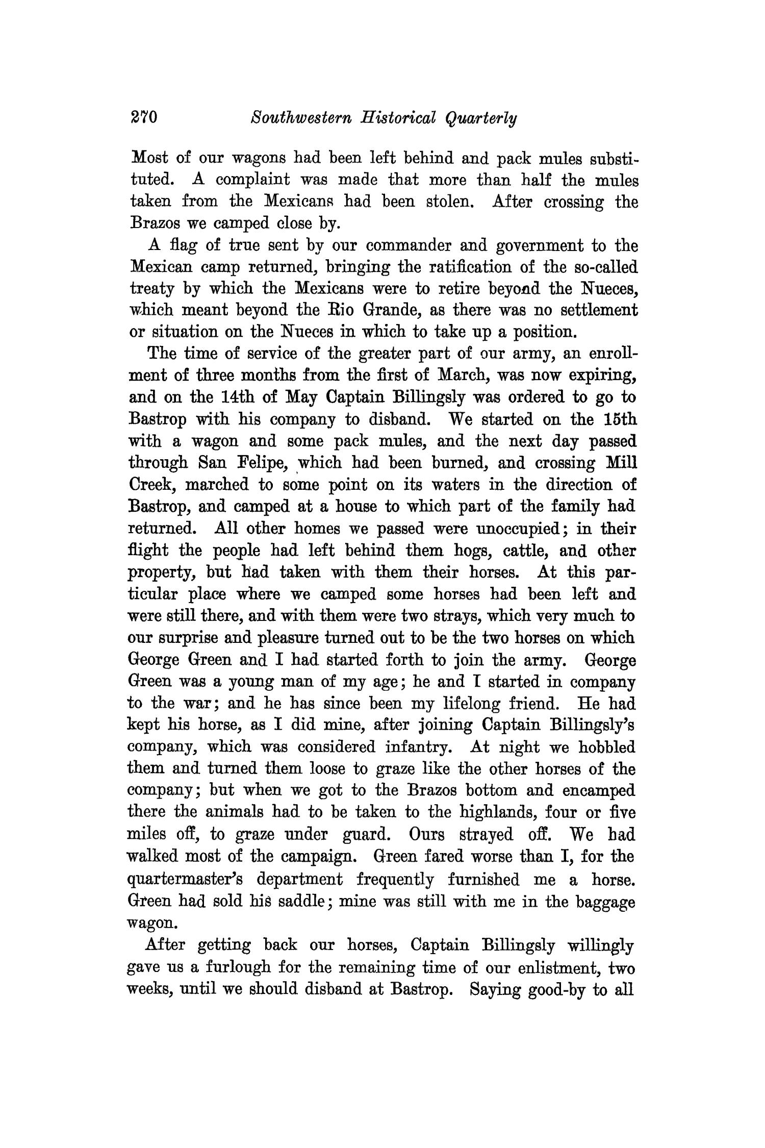 The Southwestern Historical Quarterly, Volume 26, July 1922 - April, 1923
                                                
                                                    270
                                                