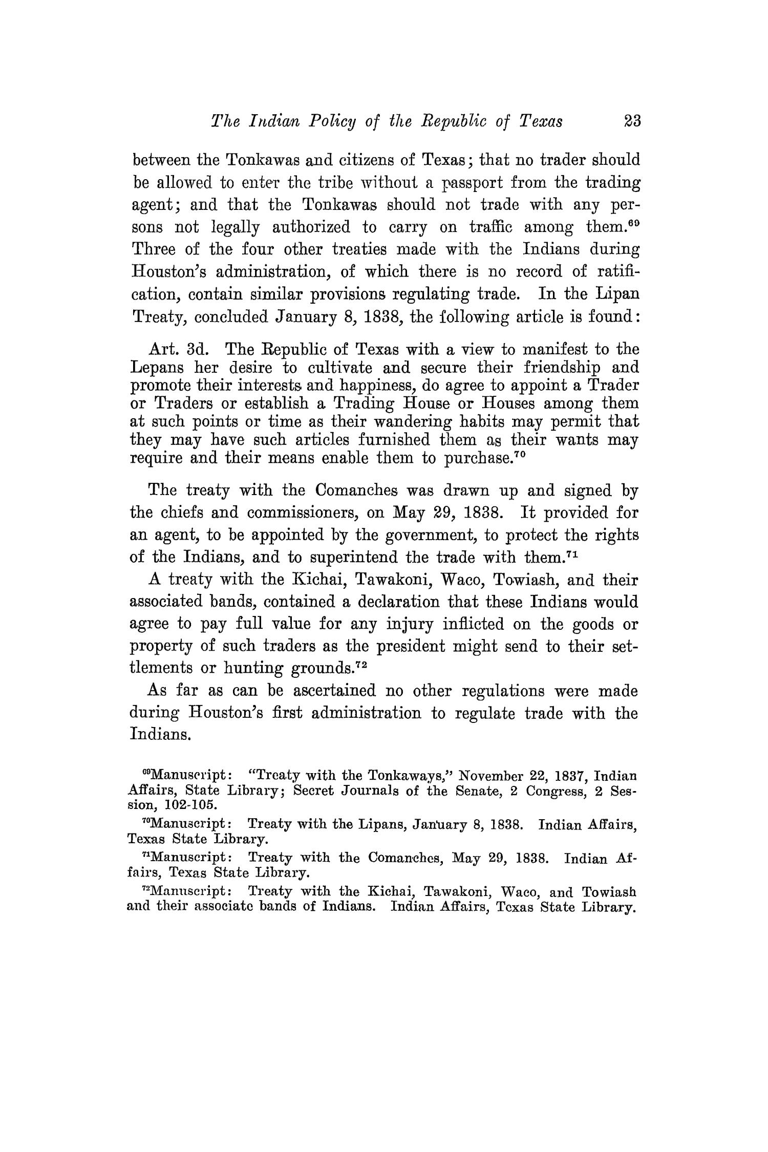 The Southwestern Historical Quarterly, Volume 26, July 1922 - April, 1923
                                                
                                                    23
                                                