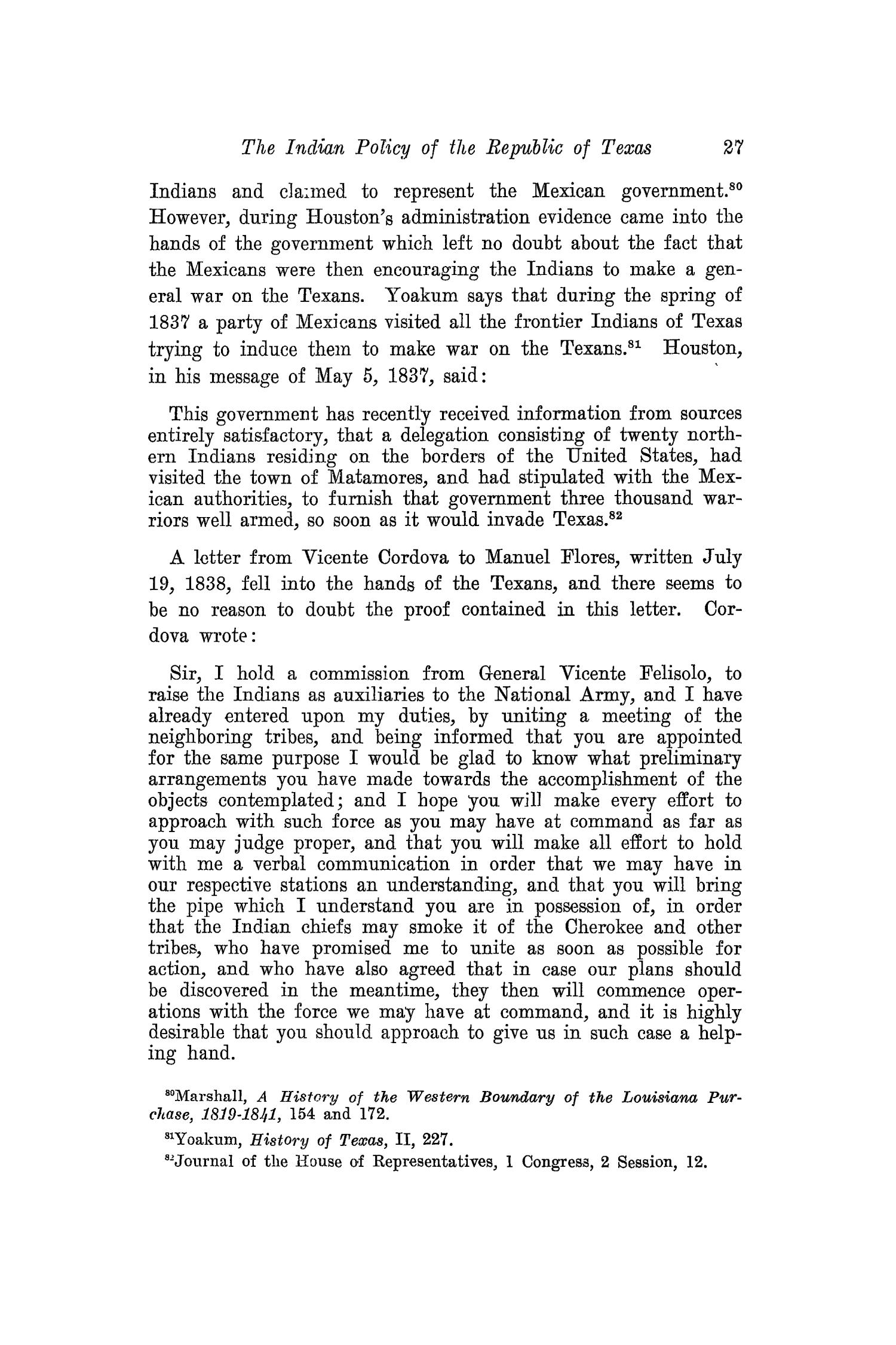 The Southwestern Historical Quarterly, Volume 26, July 1922 - April, 1923
                                                
                                                    27
                                                