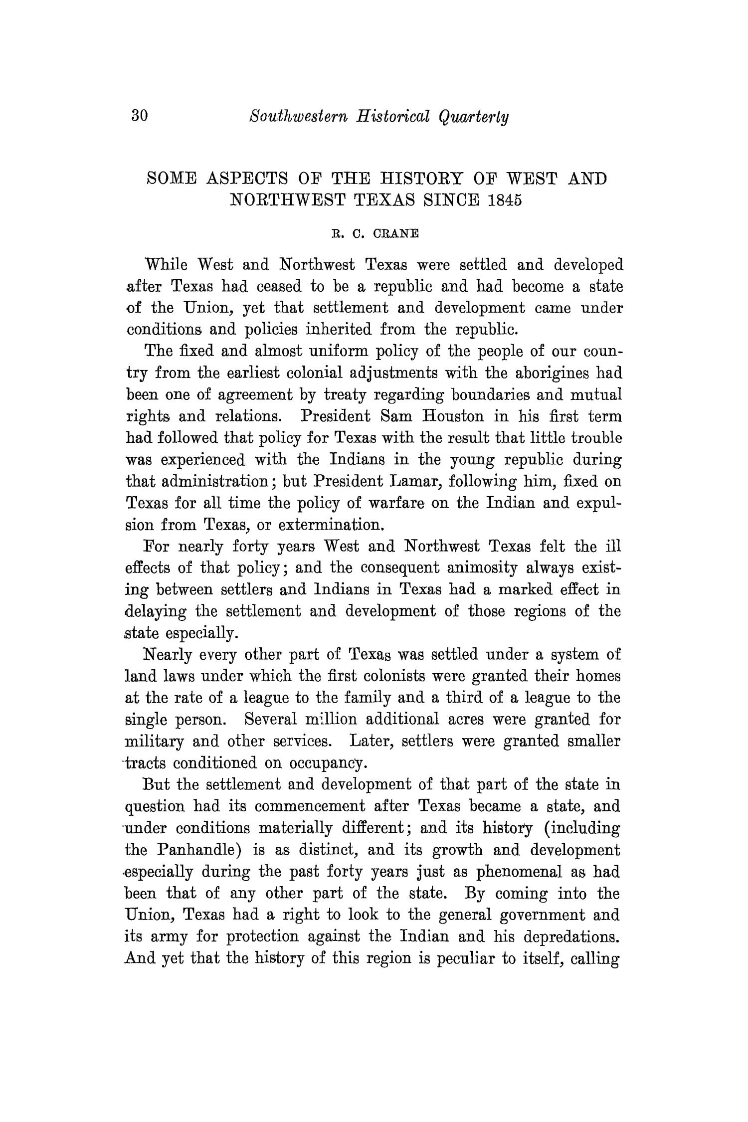 The Southwestern Historical Quarterly, Volume 26, July 1922 - April, 1923
                                                
                                                    30
                                                